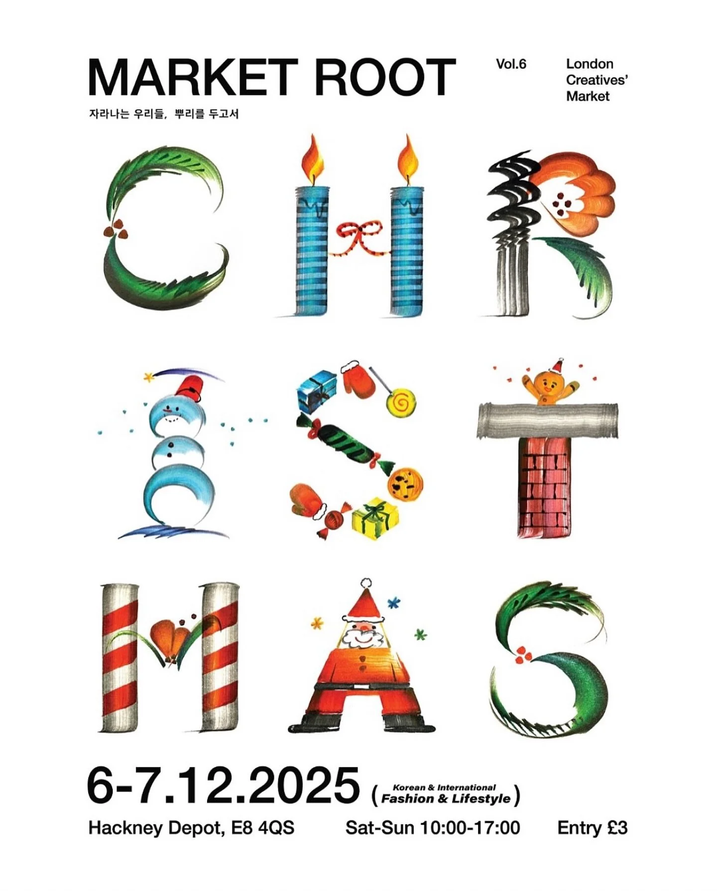 MARKET ROOT 6.0. 

Back with the Market Root team on Saturday 6th + Sunday 7th December at Hackney Depot. 

We can&rsquo;t wait to see you all there + feel that festive spirit. 

Ticket Link In Bio.