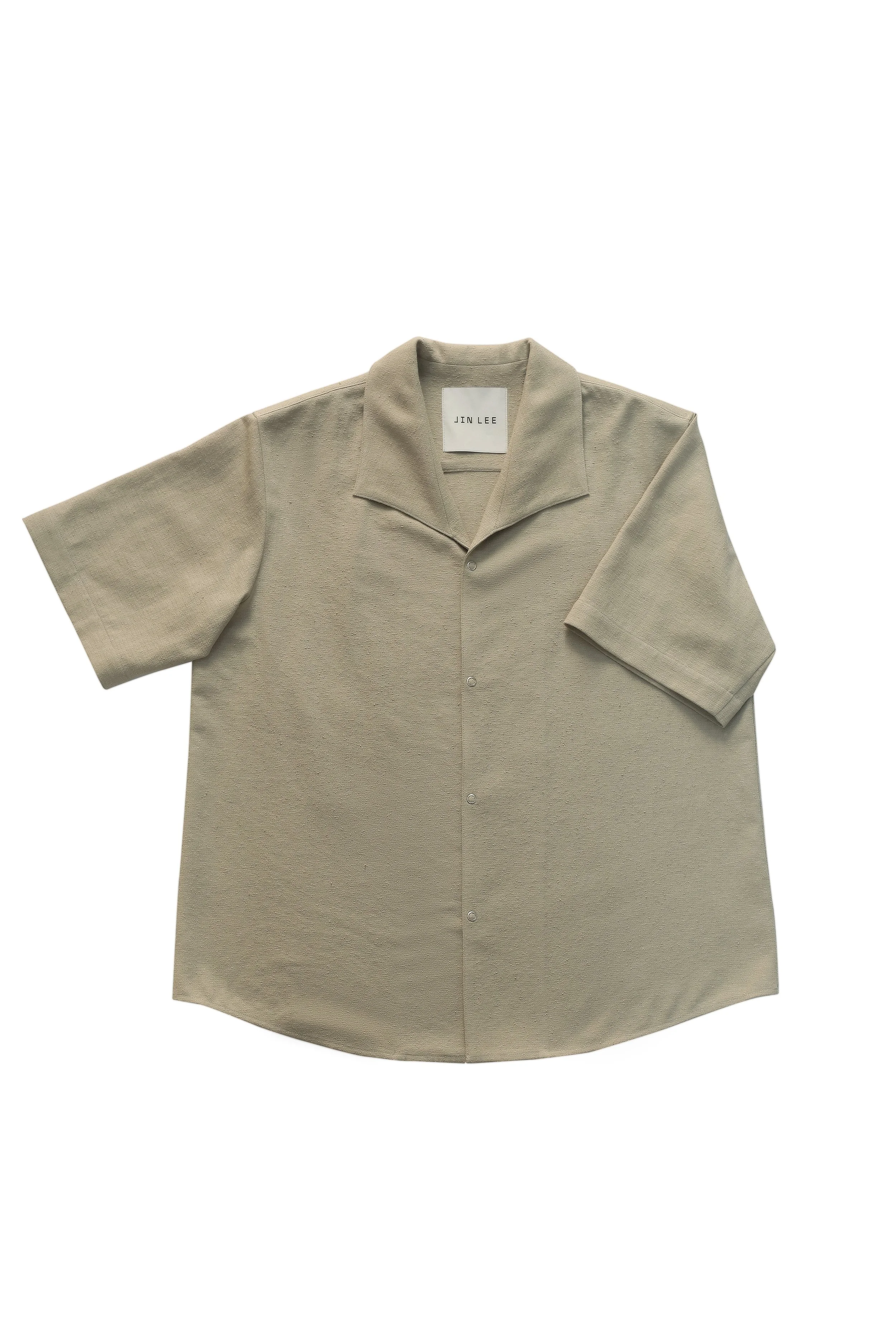 SAND SAGE TEXTURED COTTON RESORT SHIRT