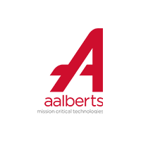 Logo met een grote rode A en de tekst 'Aalberts' eronder, onderb over de tekst 'technische and technische oplossingen'.