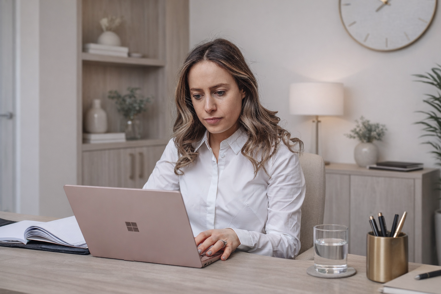 Registered Nutritionist working in an office