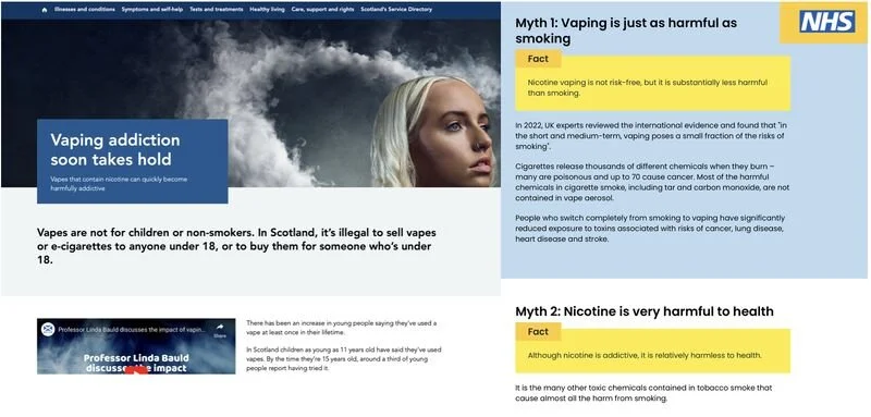 UK vs Scotish approach to vaping