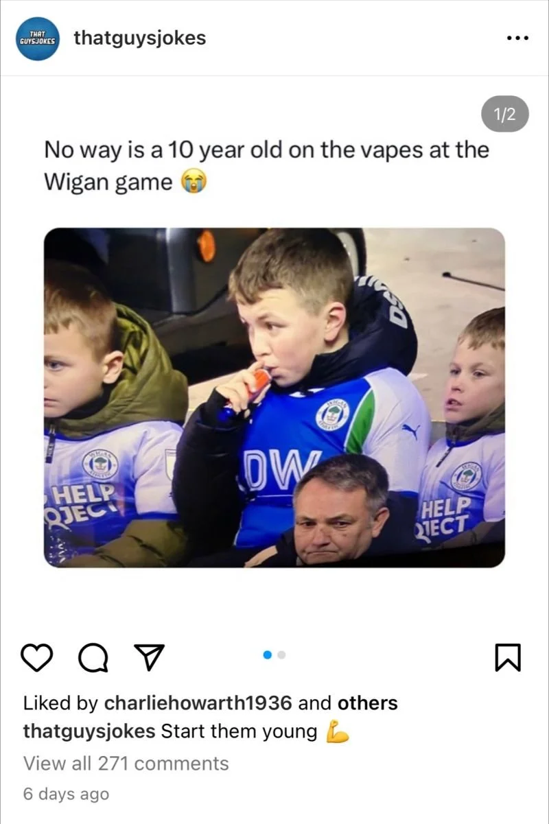 What happens when you fail to act on vaping