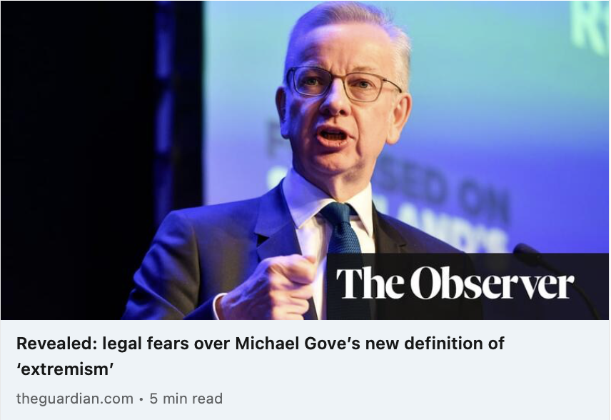 ‘Extreme behaviours’ to be banned uncannily like business lobbying
