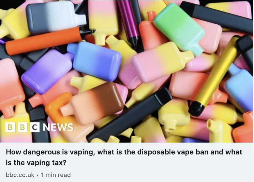 ASH dominating the debate on vapes again. Why it’s not helpful