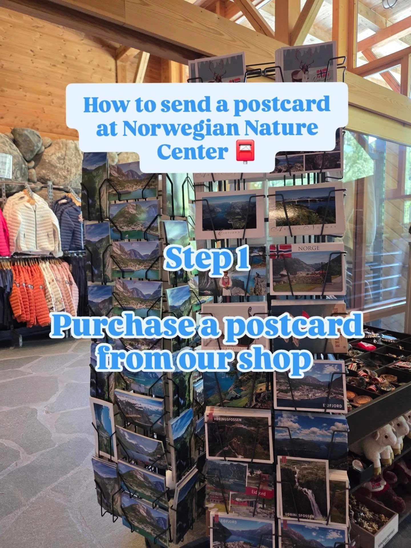 Send a little something to your loved ones while you're away! Its so easy here at Norwegian Nature Center 📮😎 

#postcard #hardanger #Eidfjord