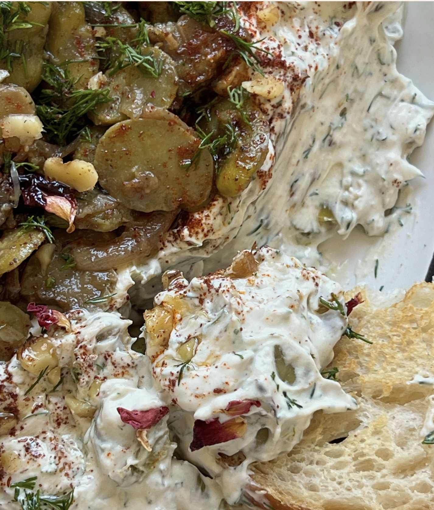 Borani Baghali (Yogurt Fava Bean Dip)