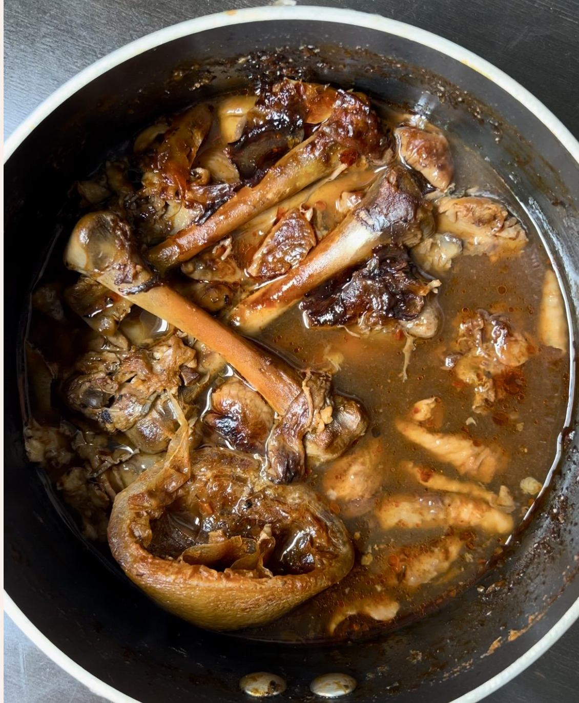 Bone Broth with Leftover Chicken bones