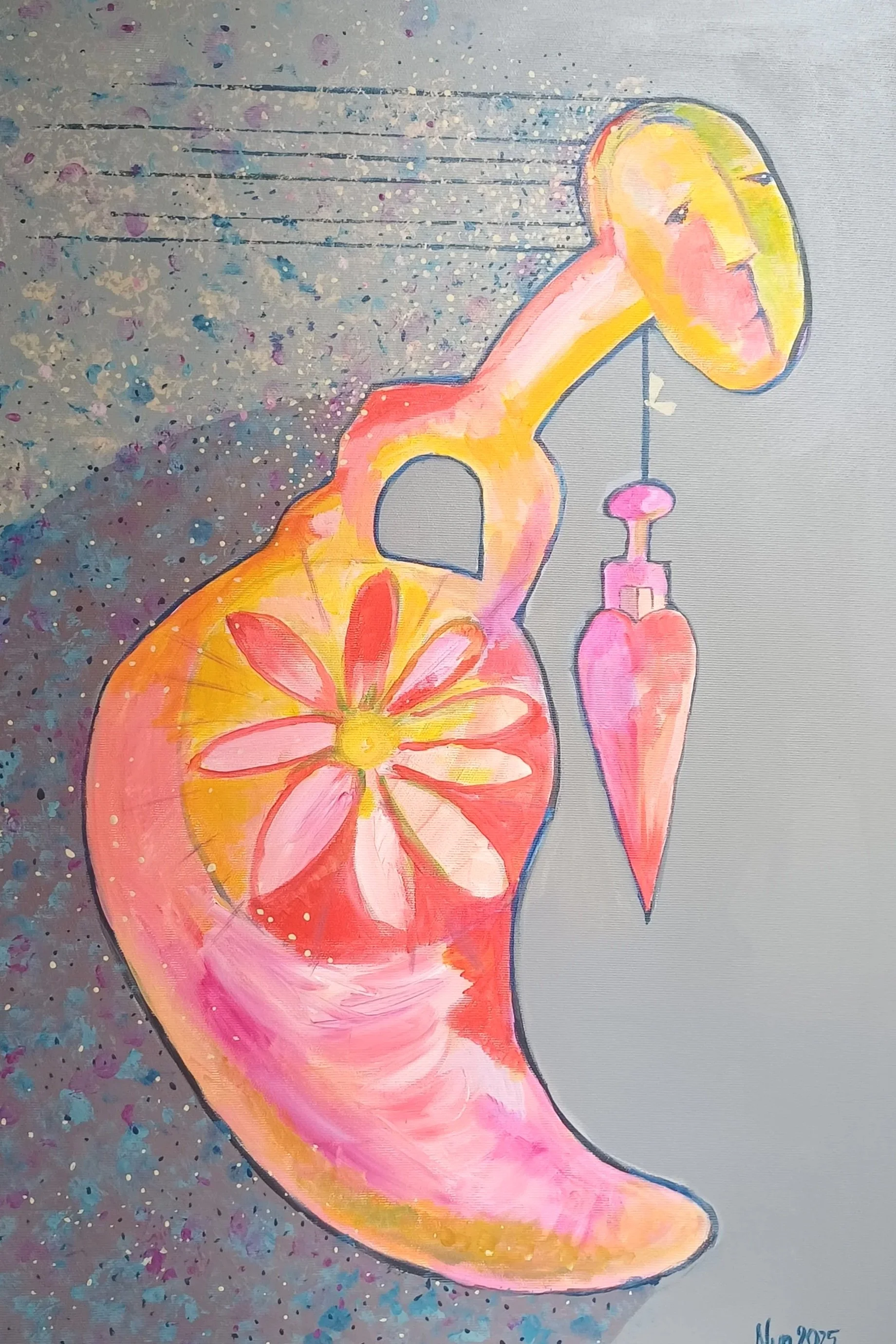 The Weight of Perfect  - 50x70 cm acrylic on canvas