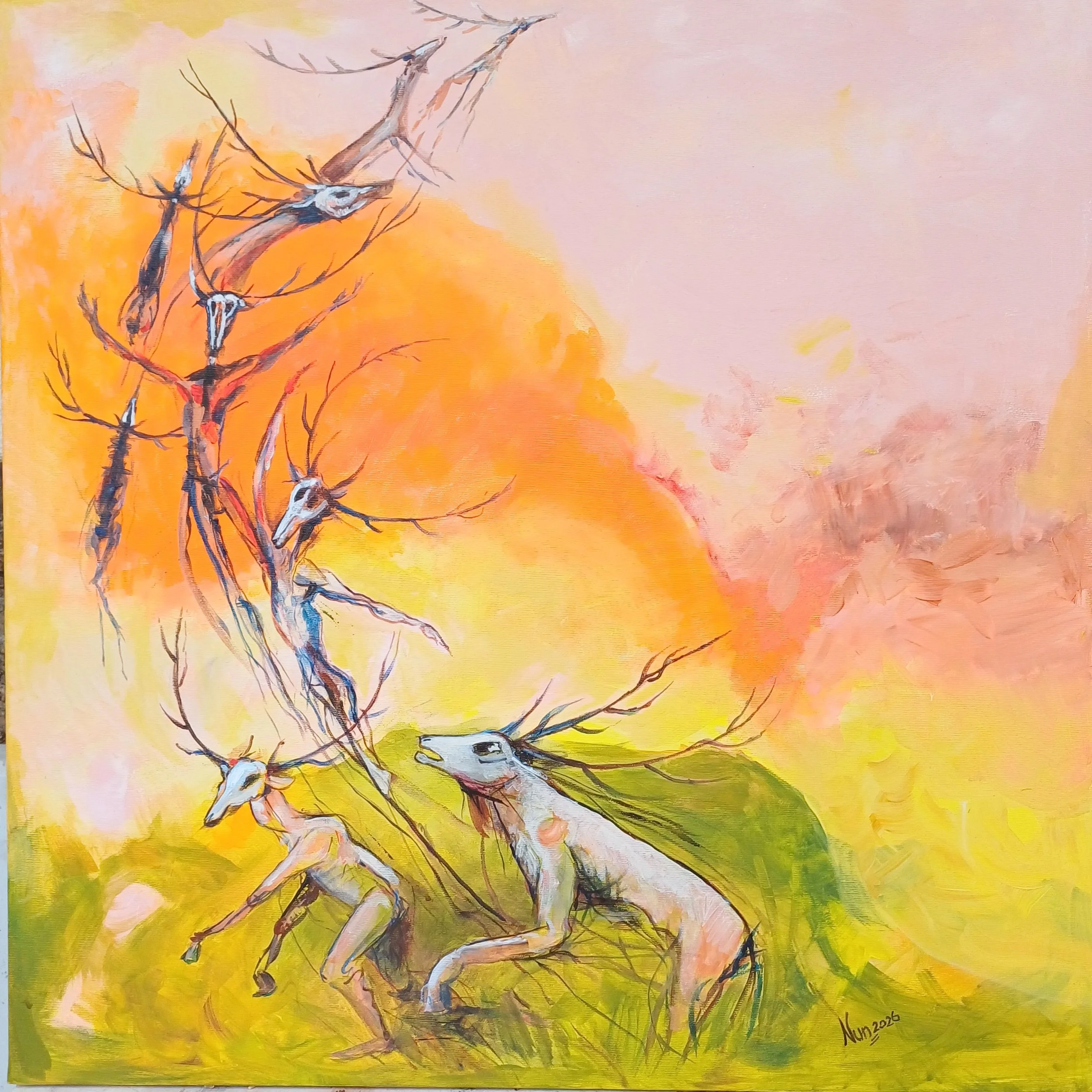 Cantata Profana  -  80x80cm acrilic on canvas
