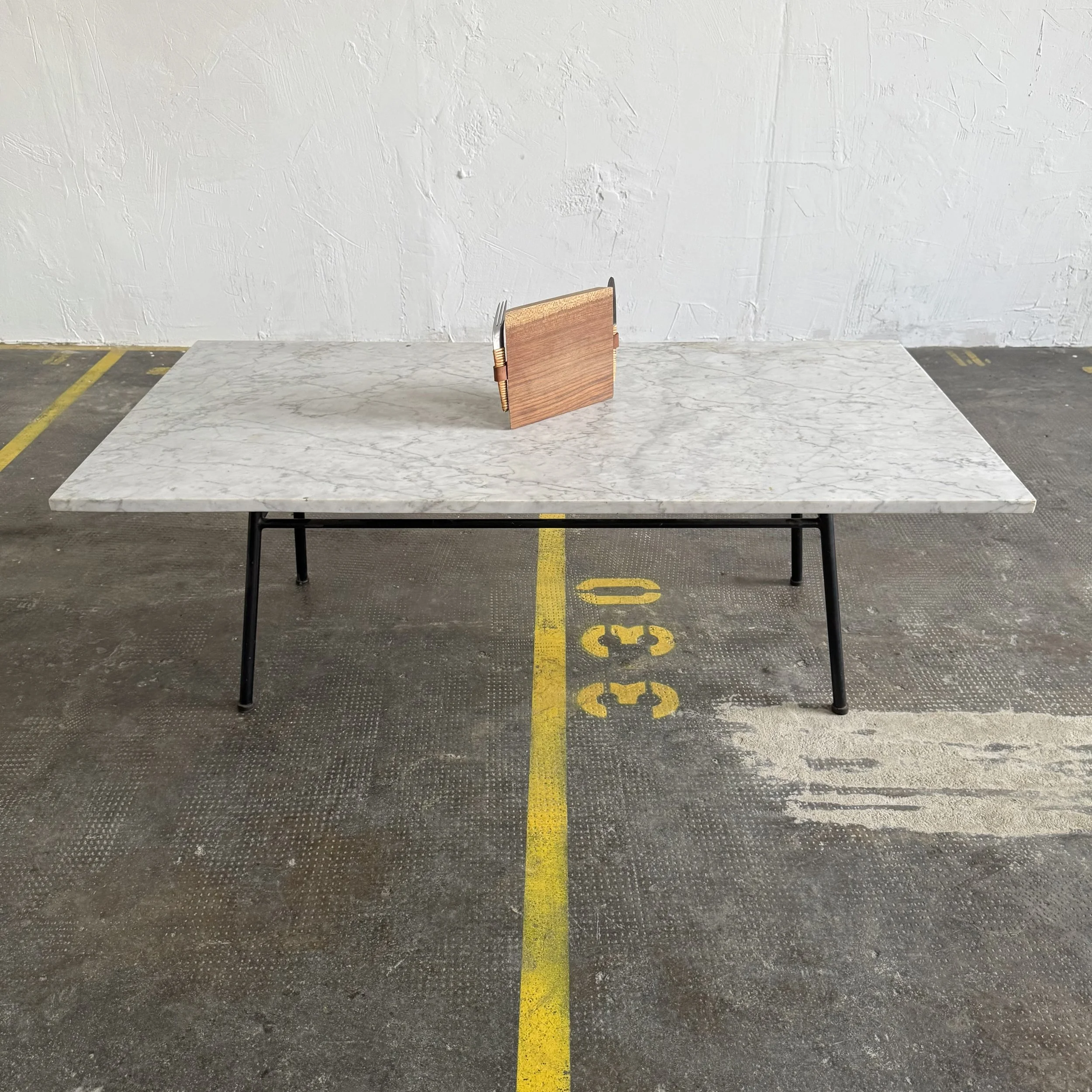 Carl Auböck Cutting Board with Fork and Knife, Austria 1950s