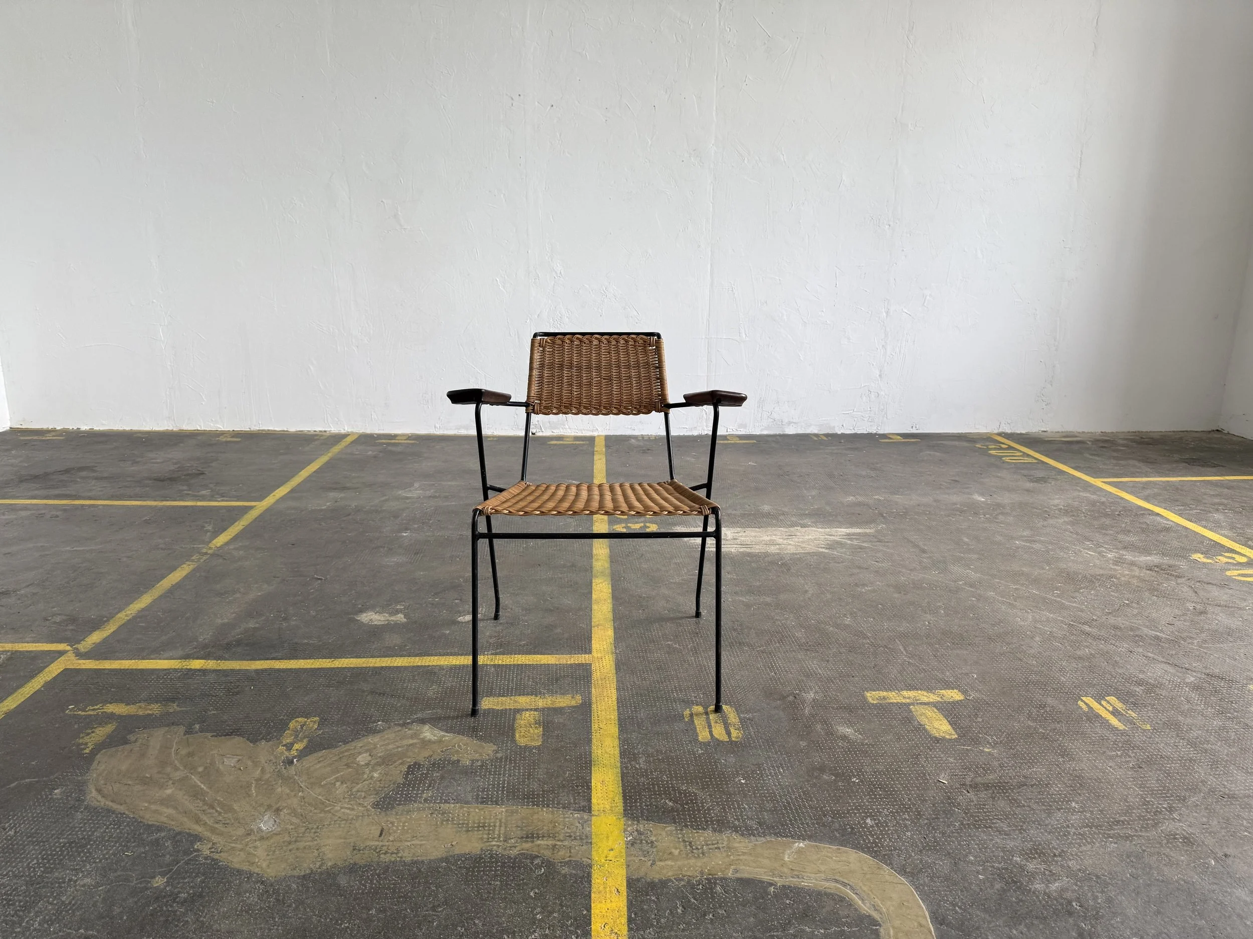 Esleben Office Wicker Chair, Germany 1955