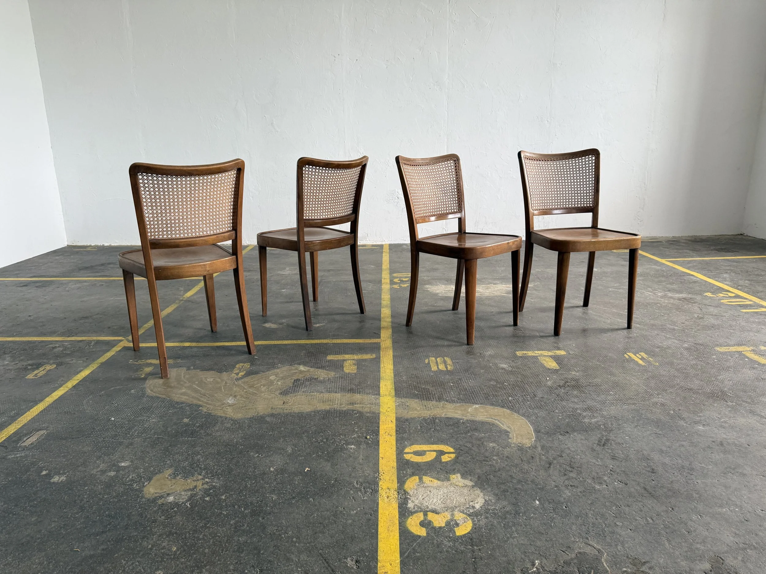 Set of 4 Josef Hoffmann Chairs, Austria 1930
