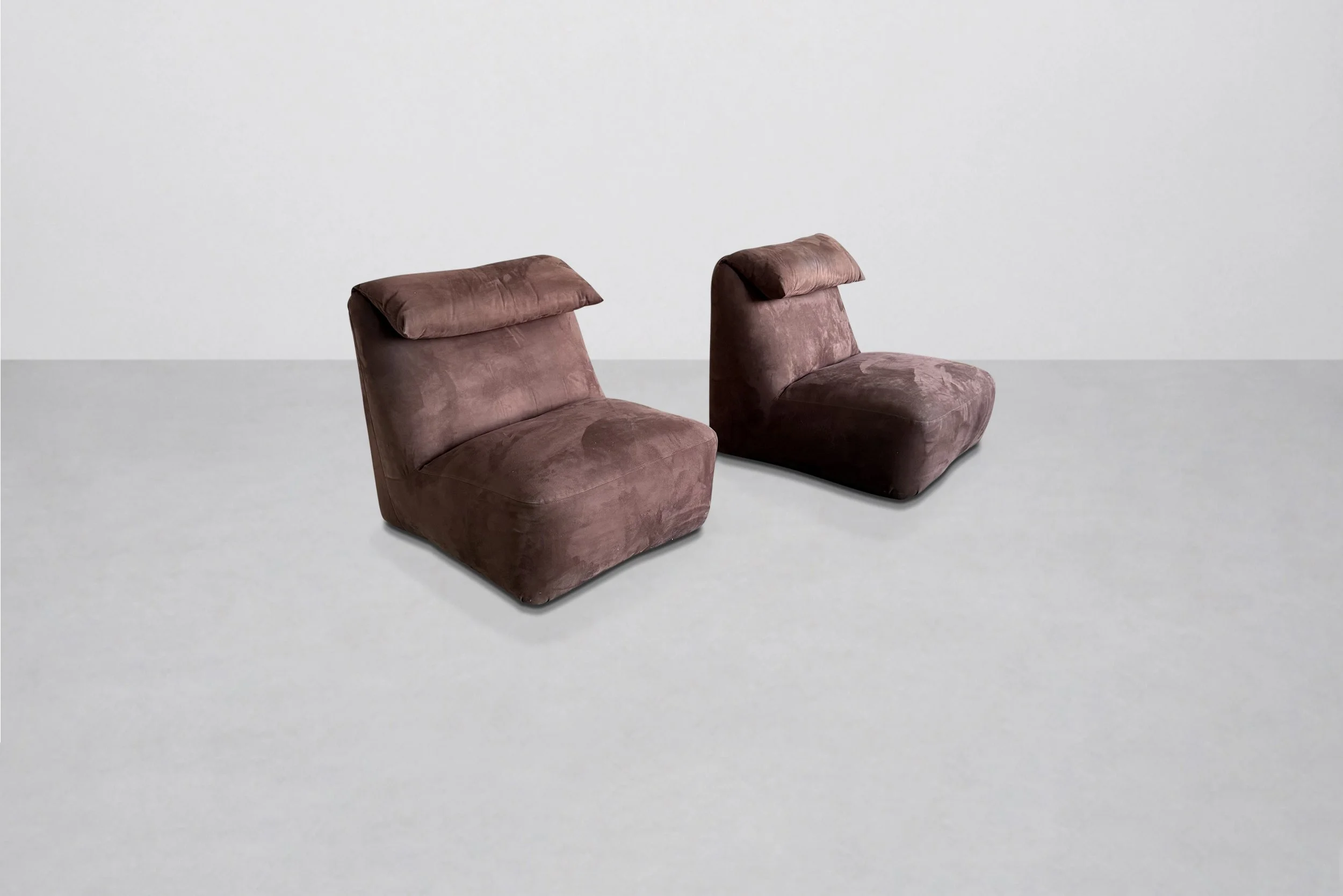 Pair of Mario Bellini Bambole Lounge Chairs for B&B Italia, 1970s