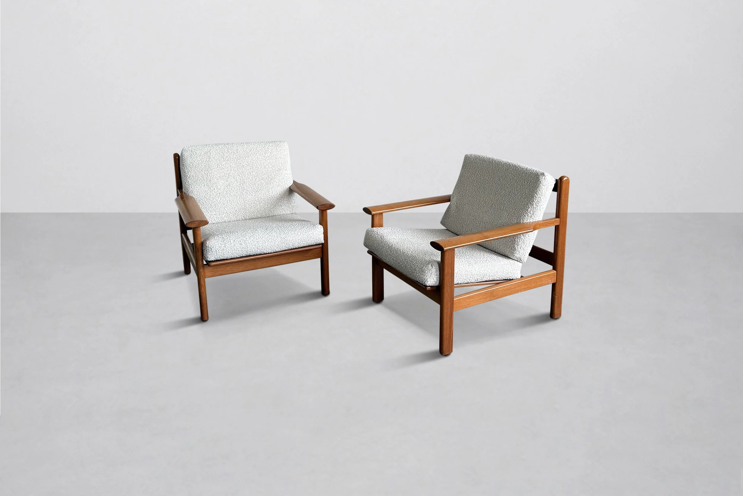 Poul Volther Lounge Chairs Model 390 by Frem Rojle, Denmark 1950s
