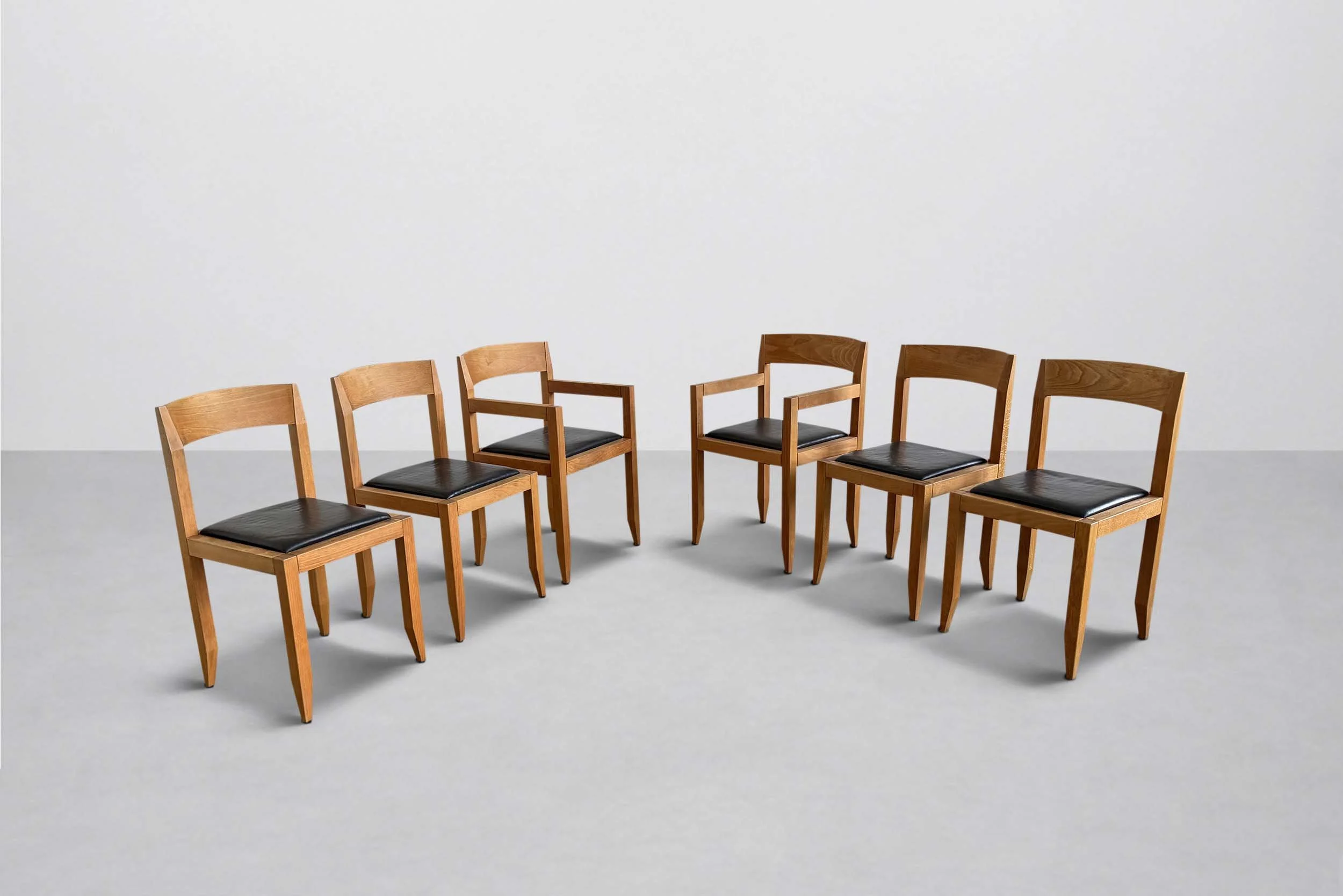 Set of Six Dining Chairs, 1970s