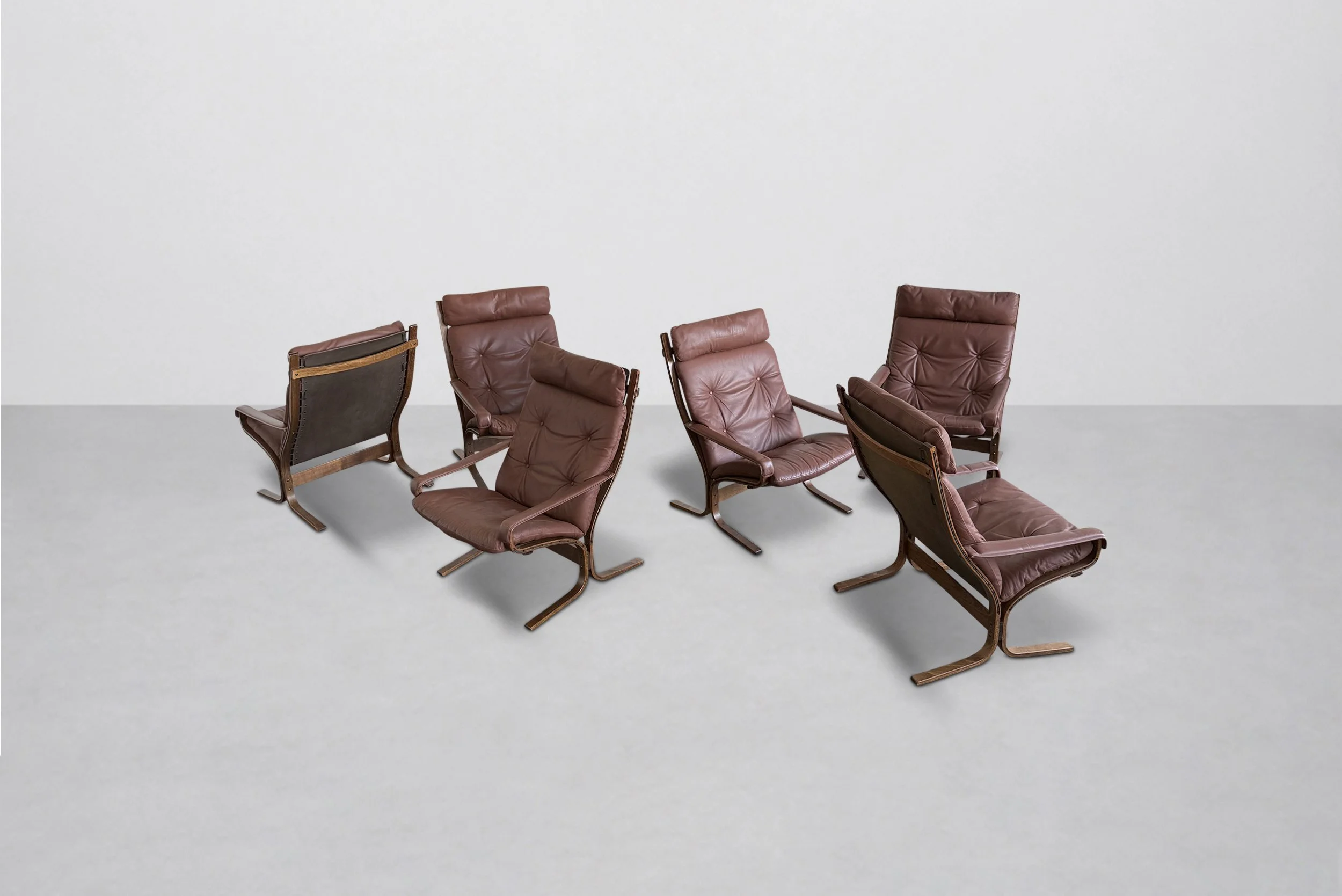 One of Six Ingmar Relling Highback Siesta Armchairs for Westnofa, Norway