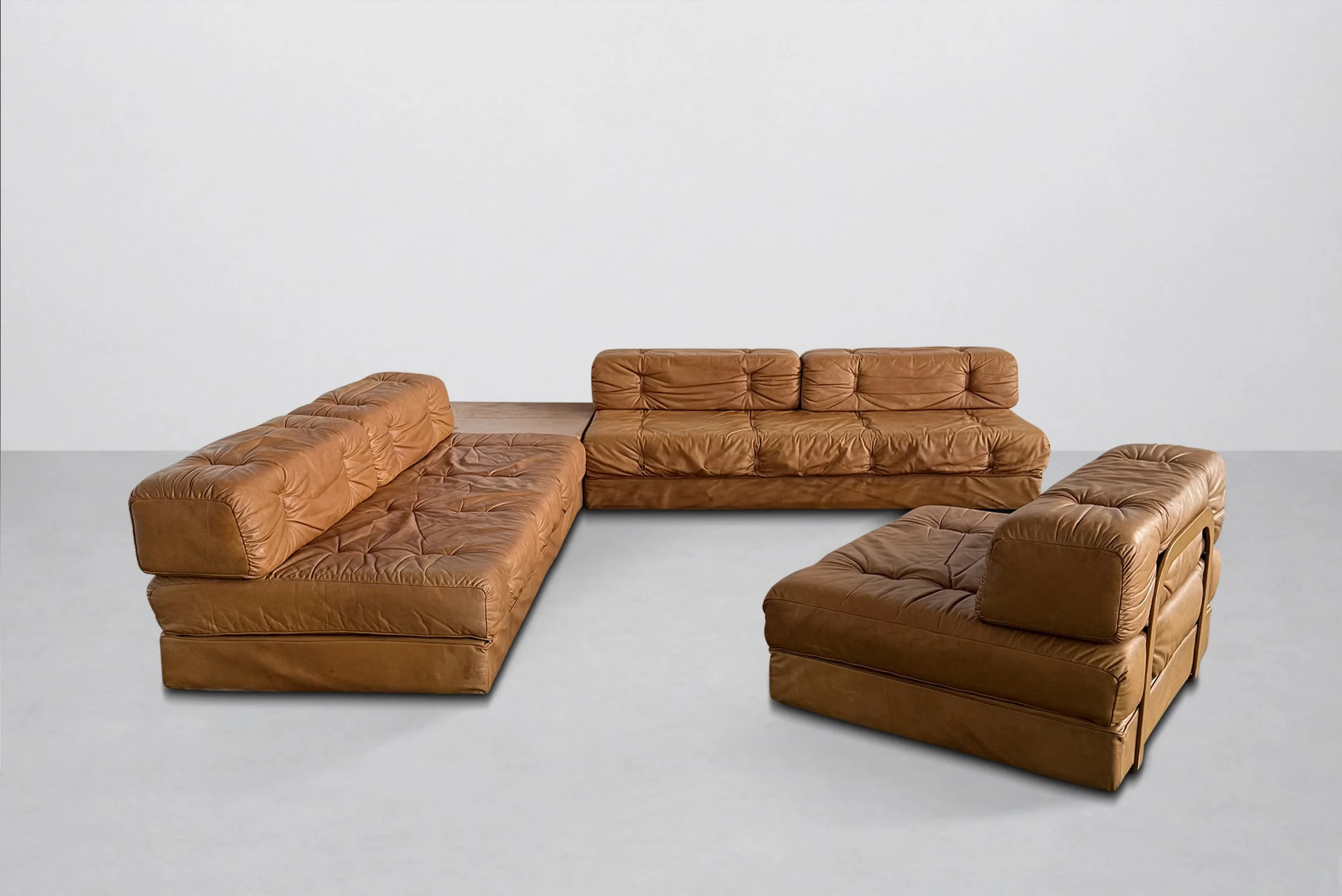 Set of Atrium Sofas with Coffee Table by Wittmann, Austria 1970s