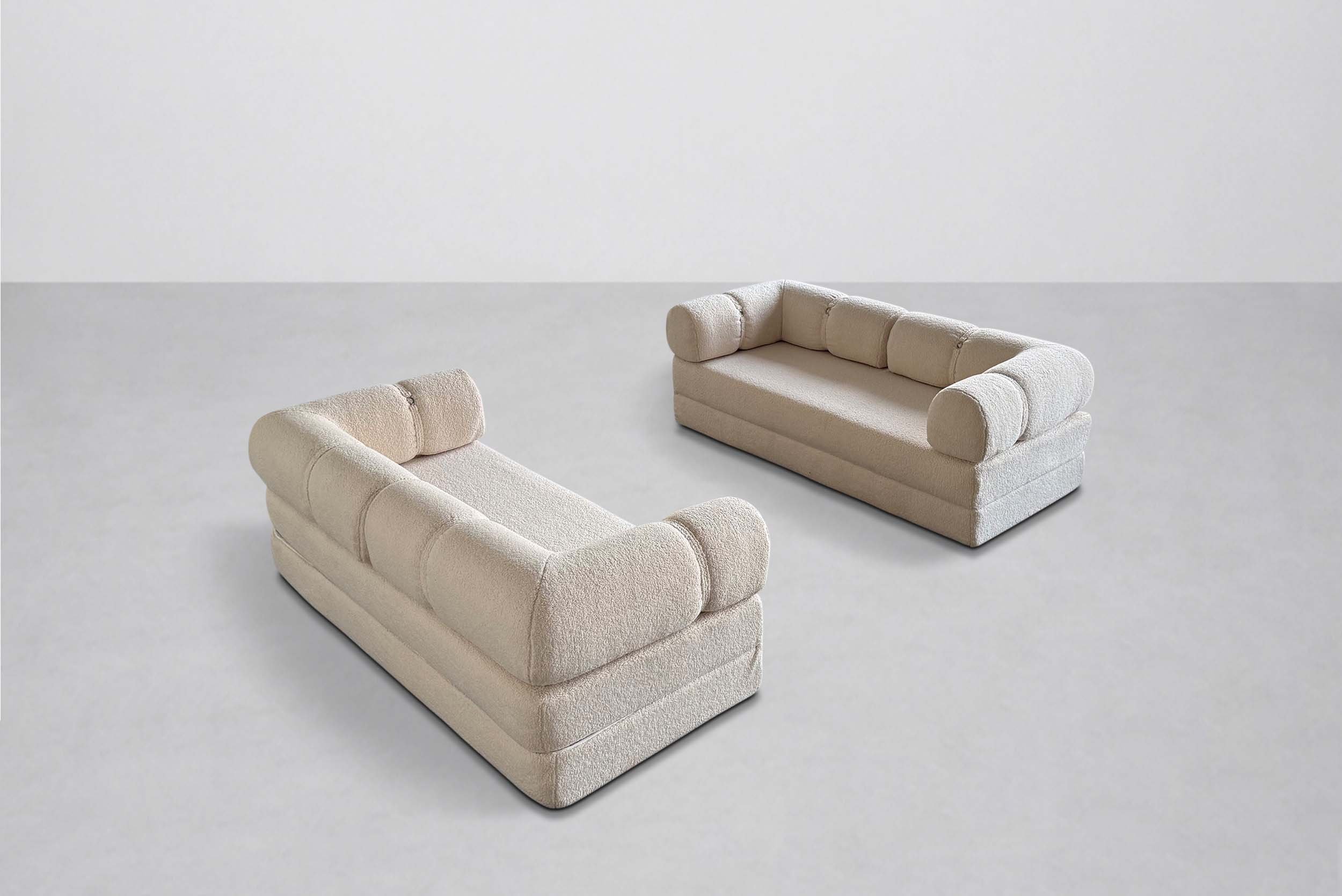 Set of 2 Mario Bellini Style Daybeds, 1970s