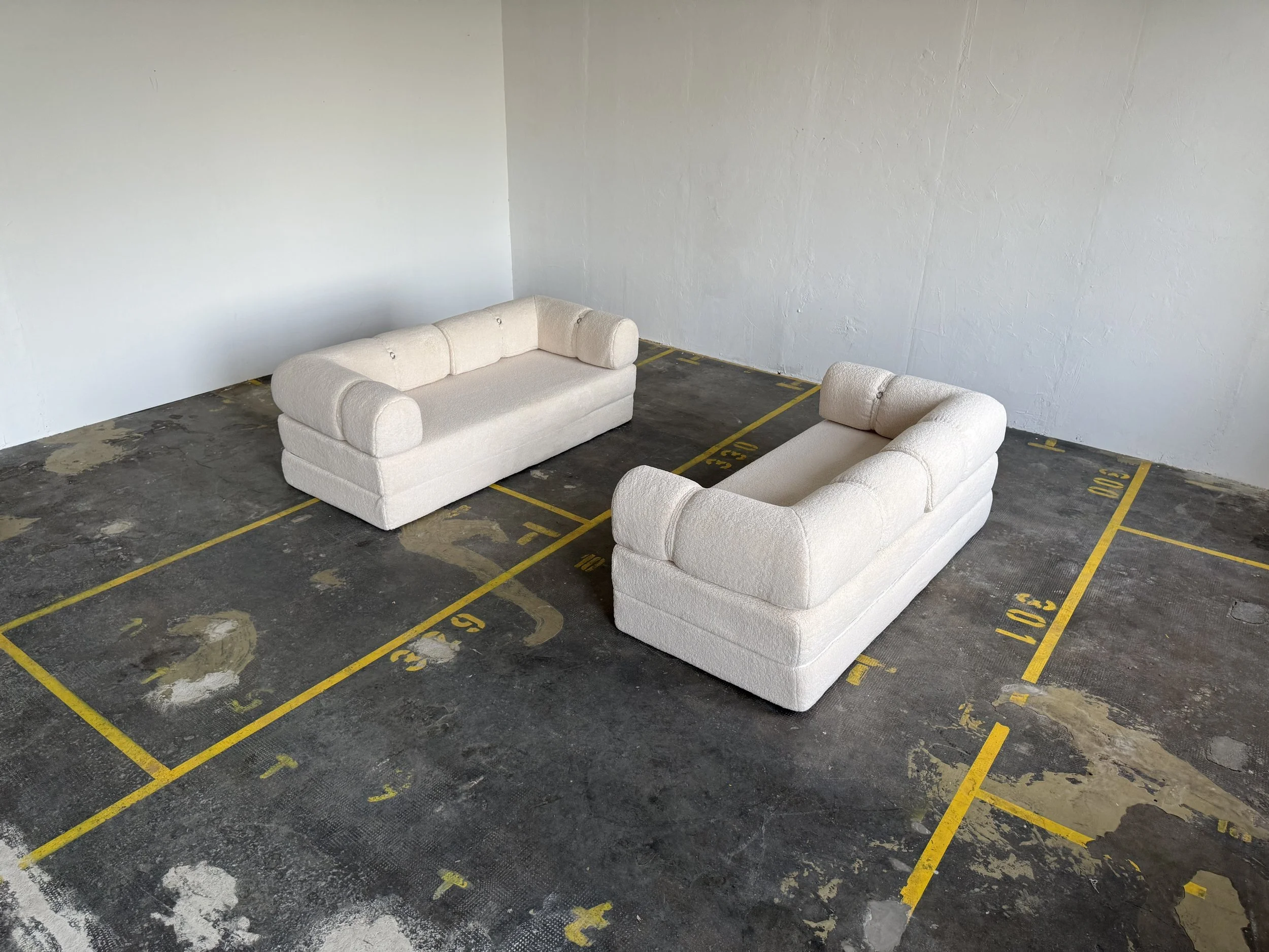 Set of 2 Mario Bellini Style Daybeds, 1970s