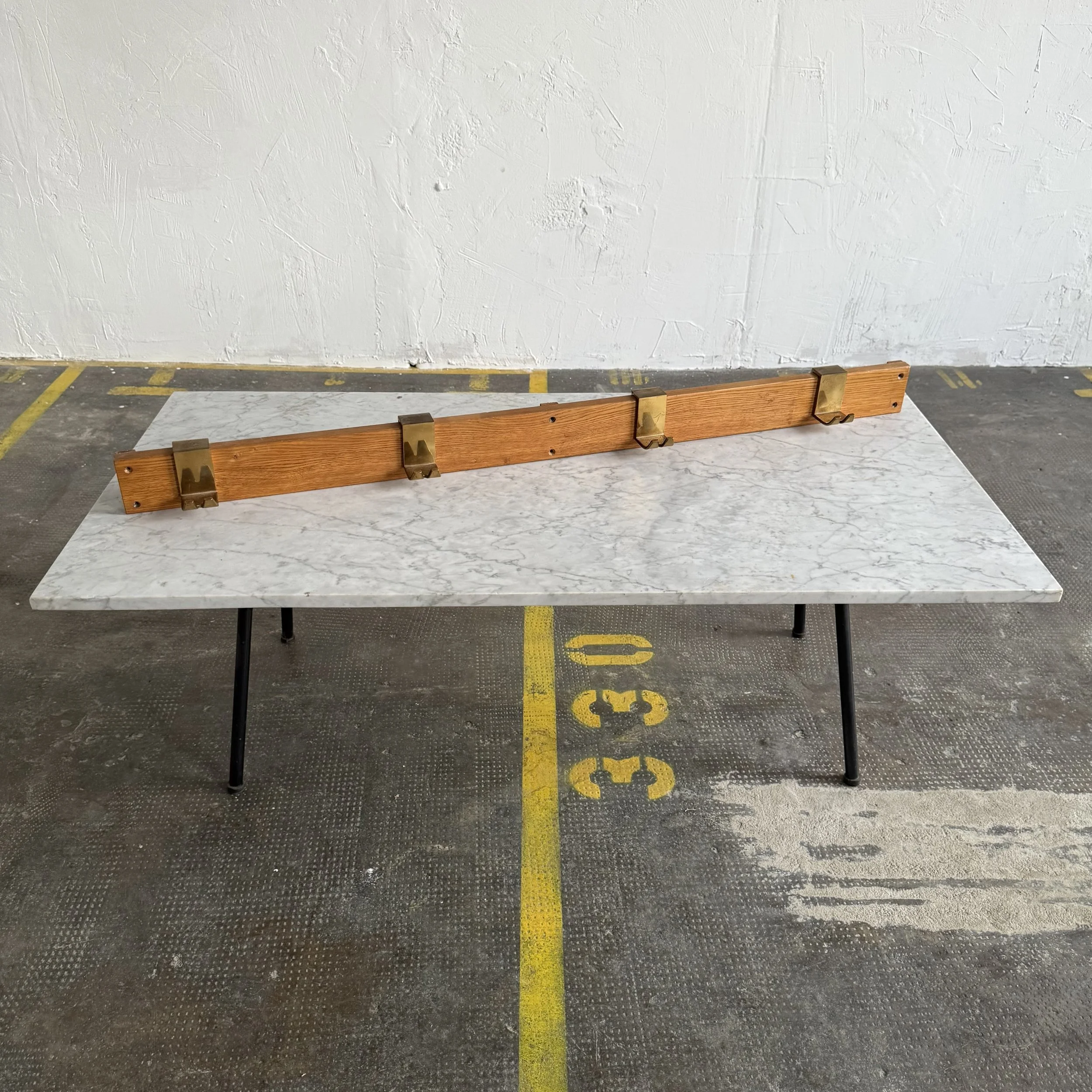 Wall Coat Rack in the Style of Carl Auböck, Austria 1950s