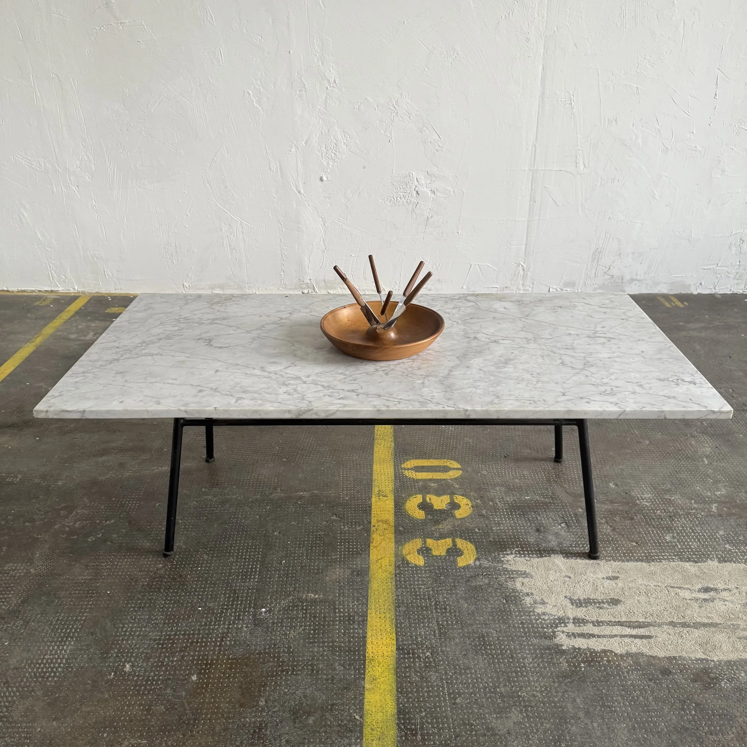 Carl Auböck Wood Tray with Six Fruit Knives #2, Austria 1950s