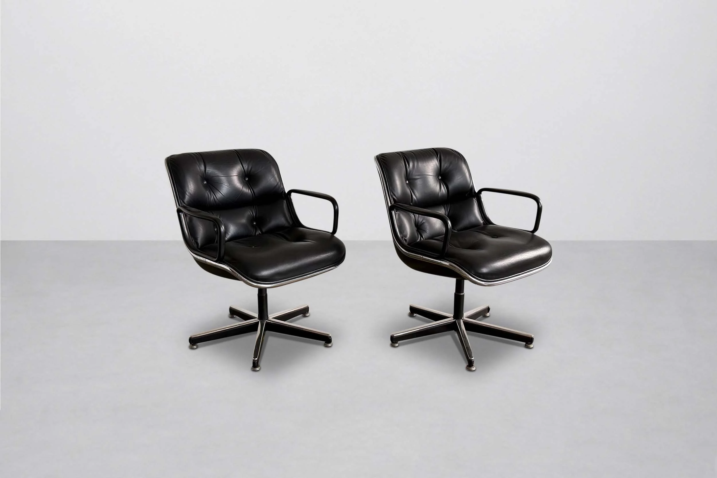 Charles Pollock Executive Chair by Knoll International, Italy 1970s