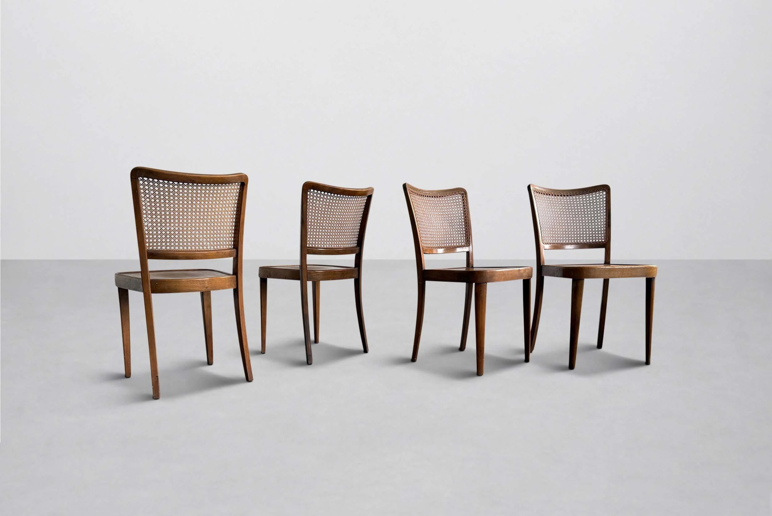 Set of 4 Josef Hoffmann Chairs, Austria 1930