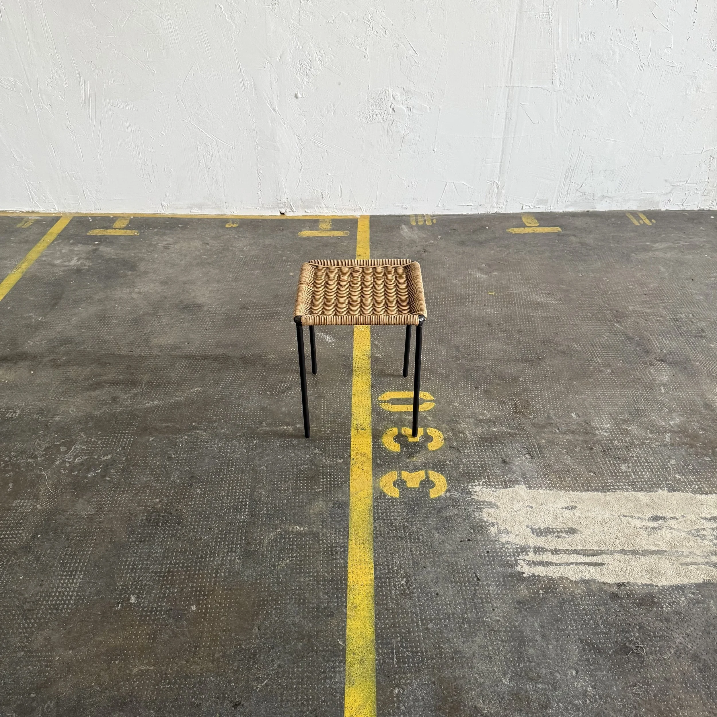 Carl Auböck Wicker Table, Austria 1950s