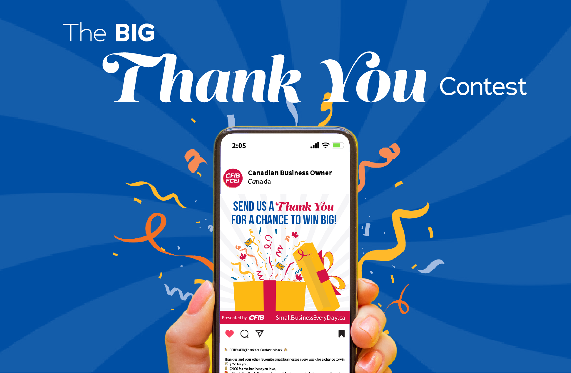 CFIB | Small Business Every Day | The Big Thank You Contest | Digital Campaign