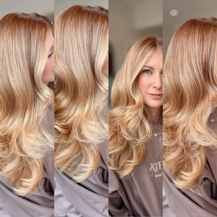 Autumn hair inspired @alice.styles.hair 🤎 using all @lorealpro_education_uki 

Brandy Snap Blonde is perfect for Autumn with soft, warm and beautifully dimensional paired with long butterfly layers for effortless movement and that undone, luxe looki