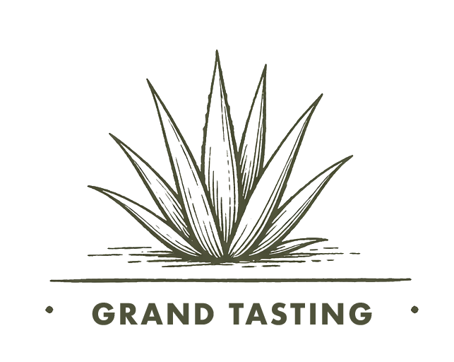 Geometric drawing of an outline square with sections divided by vertical, horizontal, and half circle lines.