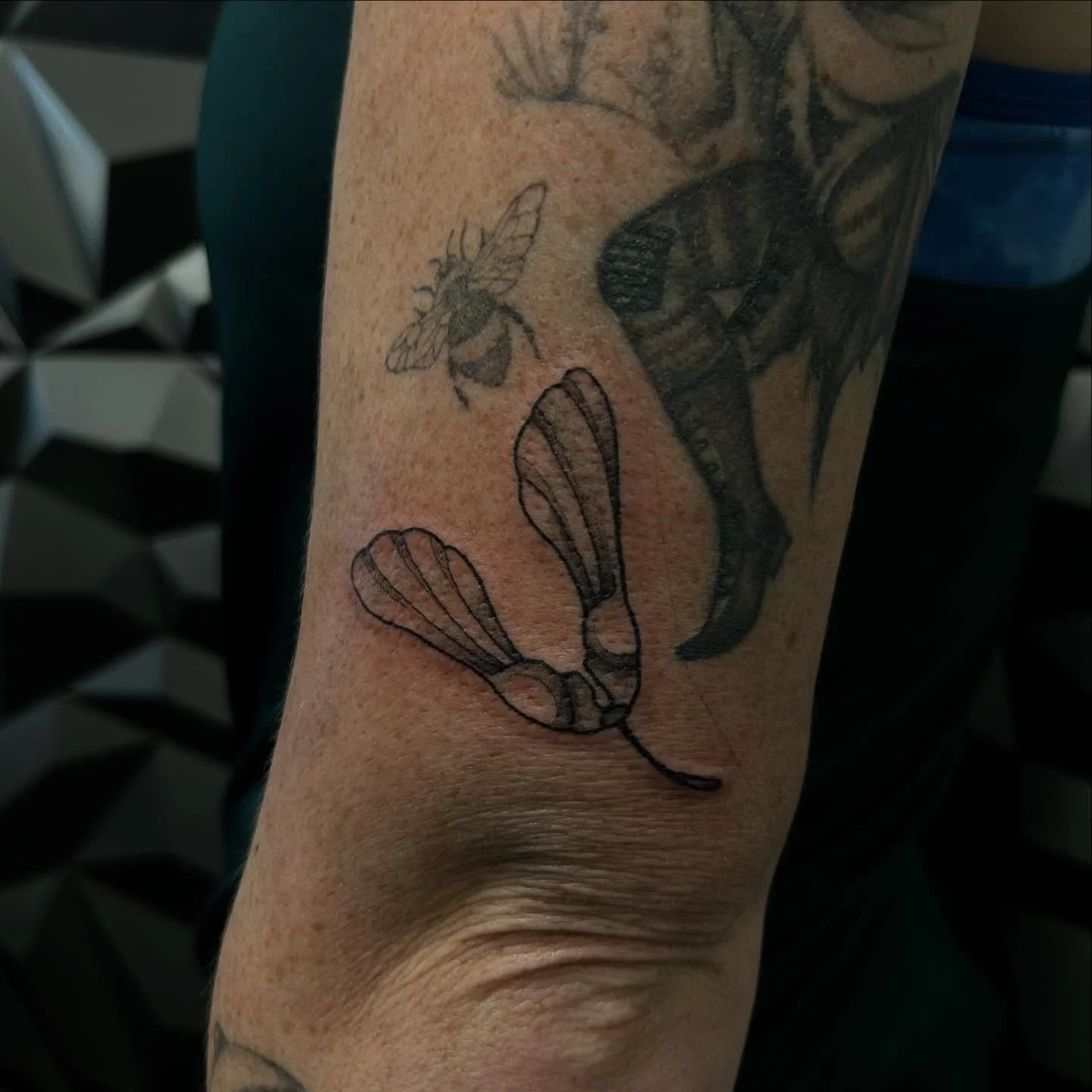 Samara, helicopter, whirlybird. Whatever you call them, they make cool tattoos.

📧 Email: artistofflesh.tattoos@gmail.com
📨 Booking Form: vagaro.com/turquoisepanthertattoo/book-now

Needles: @kwadron
Ink: @dynamiccolor 
Machine: @ambitiontattoo_amz
