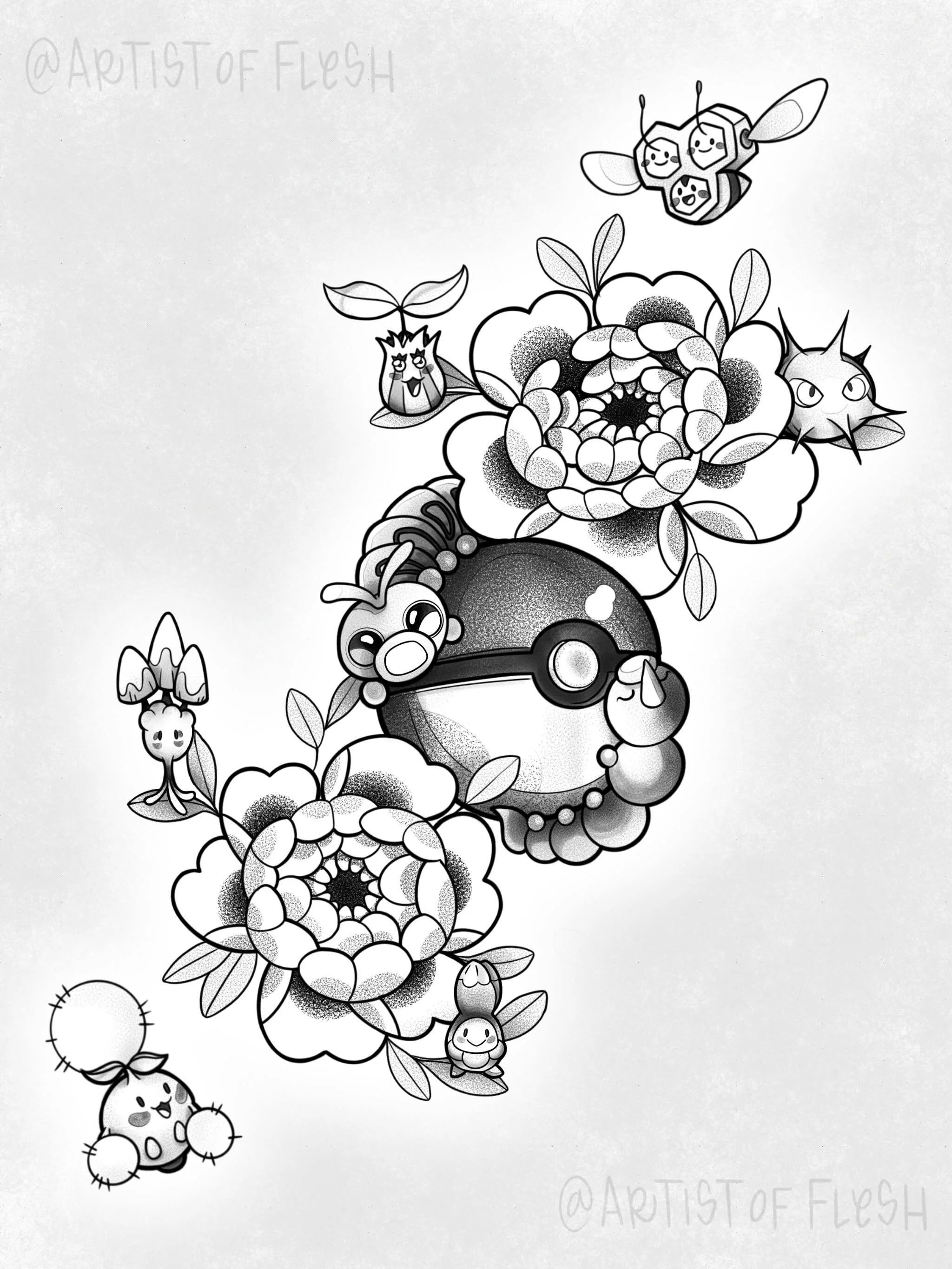 A grass and bug-type piece that I&rsquo;d like to do 🌱🐛💚

Also! I&rsquo;ll be at the Fredericksburg Tattoo Convention with my fellow @turquoisepanther.tattoo artists!!! June 26-28!!! Better see you there 👍

📧 Email: artistofflesh.tattoos@gmail.c