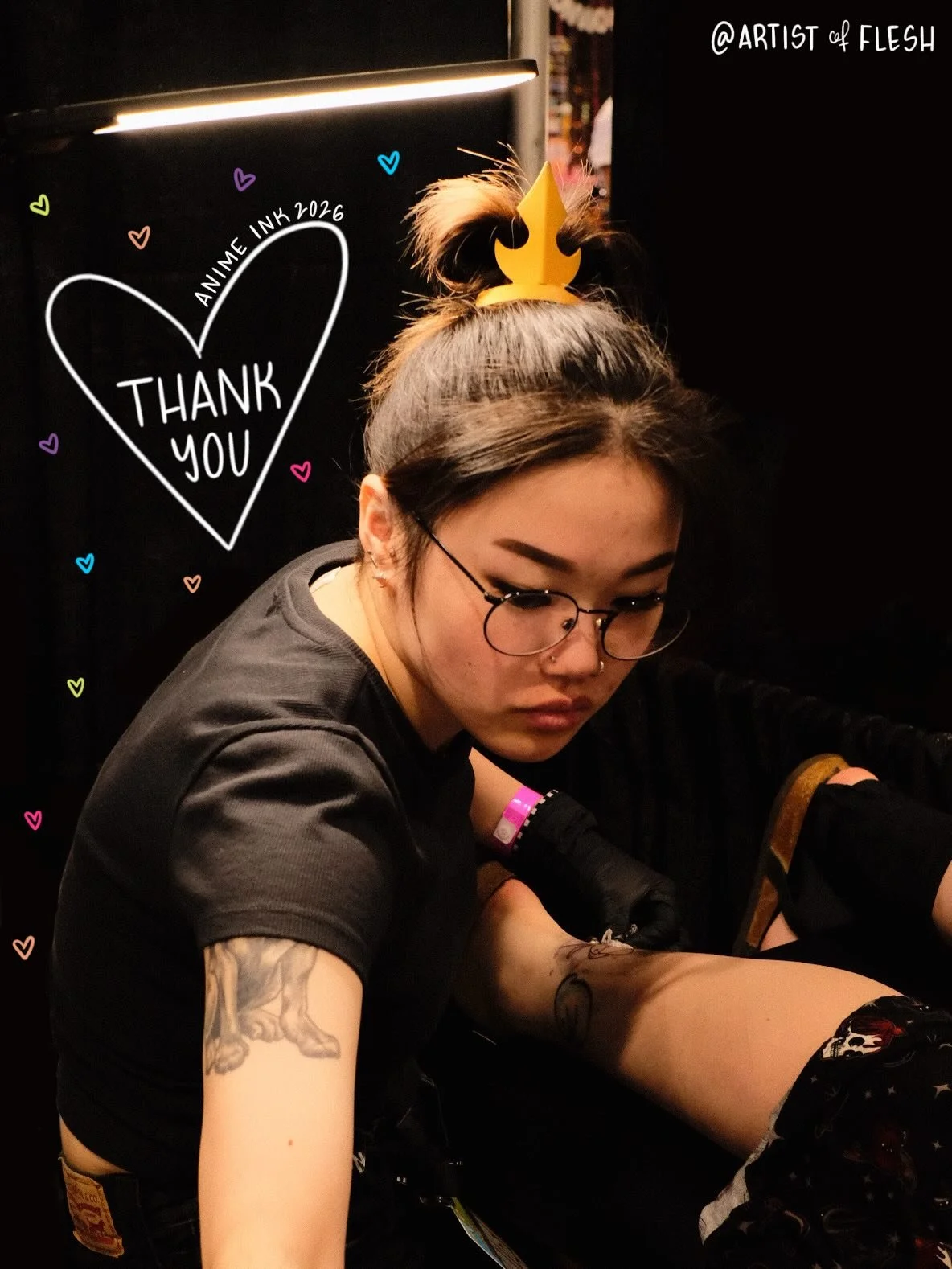 Another year of @animeink_con in the books! Thankful as always to get to meet so many people and talk about cool nerd stuff ☺️ Thankful as well to my awesome booth mates @manaxmike and @tatertottats 🥹 And lastly thankful to all the organizers/behind