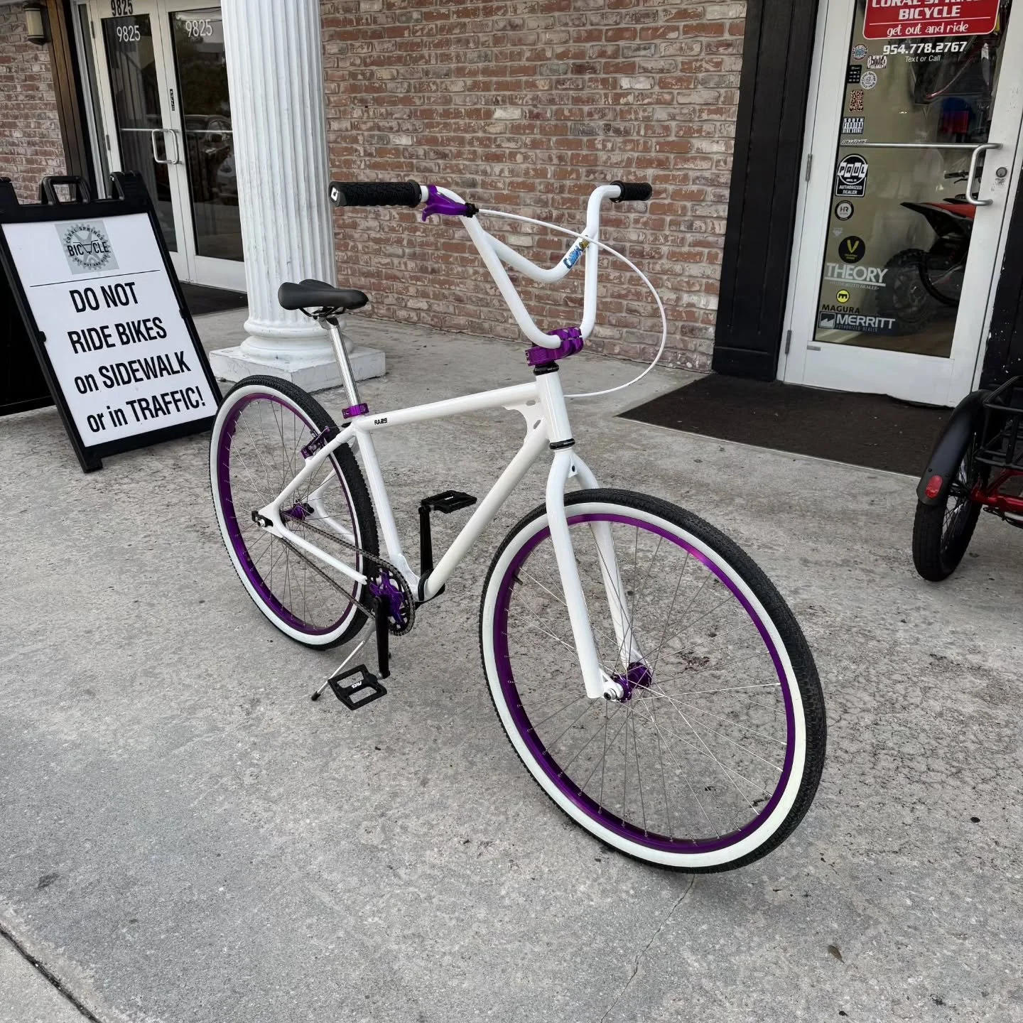 We've been working on this Race Inc. for the last few weeks for a VIP customer. It features an S&amp;M pitchfork, @nowearbmx candy bars, @paulcomponent love lever, @evil_alloy_bmx brake, @snapbmxproducts stem, clamp, marci spider, chain ring, and cha