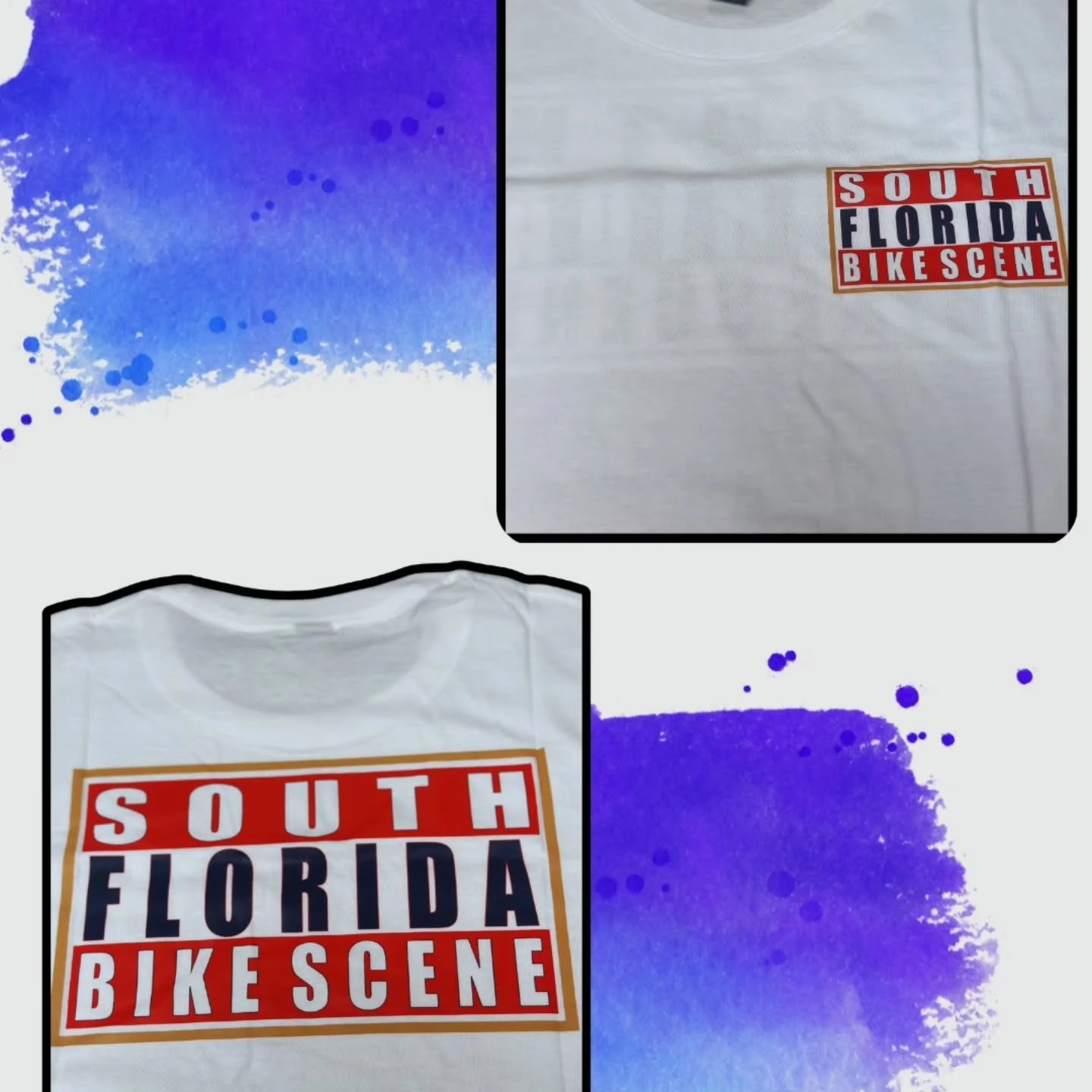 We just received a shipment of South Florida Bike Scene shirts from Jenn the shirt lady. We have a few different colors and all sizes, men's and women's. $20 each.