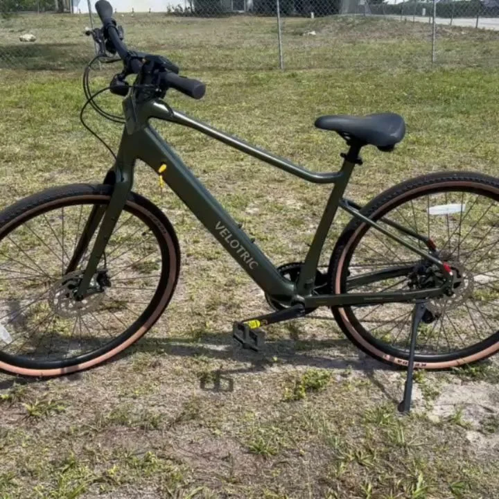 We have the new @velotricebike Tempo in the shop. This is the perfect electric bike for commuting through the streets. Come into the shop and take a test ride.