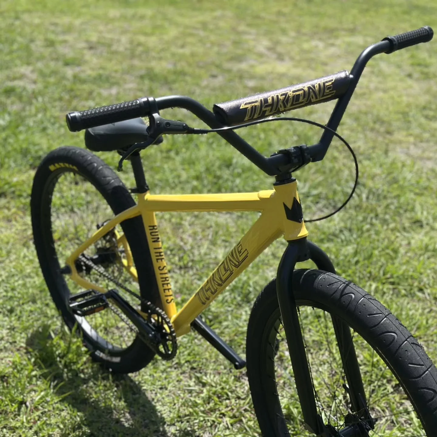 We have a few of the new 26" goons from throne. The perfect sized cruiser for someone that doesn't fit on a large 29" bike. These come with Maxxis hookworms and disc brakes, so they are set to run the streets, right out of the box. $699.00 