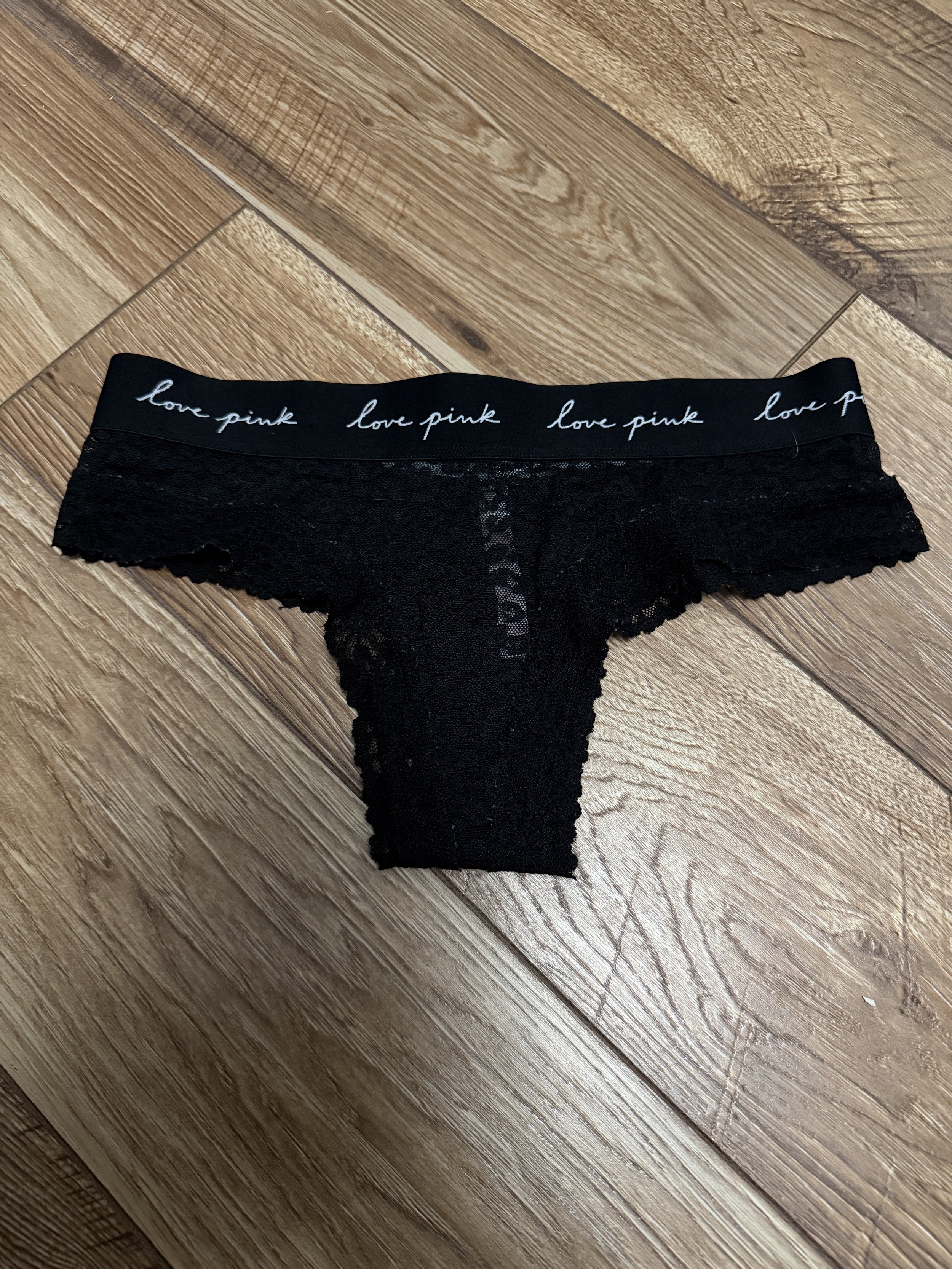 Victoria's Secret Black Cheeky Thong
