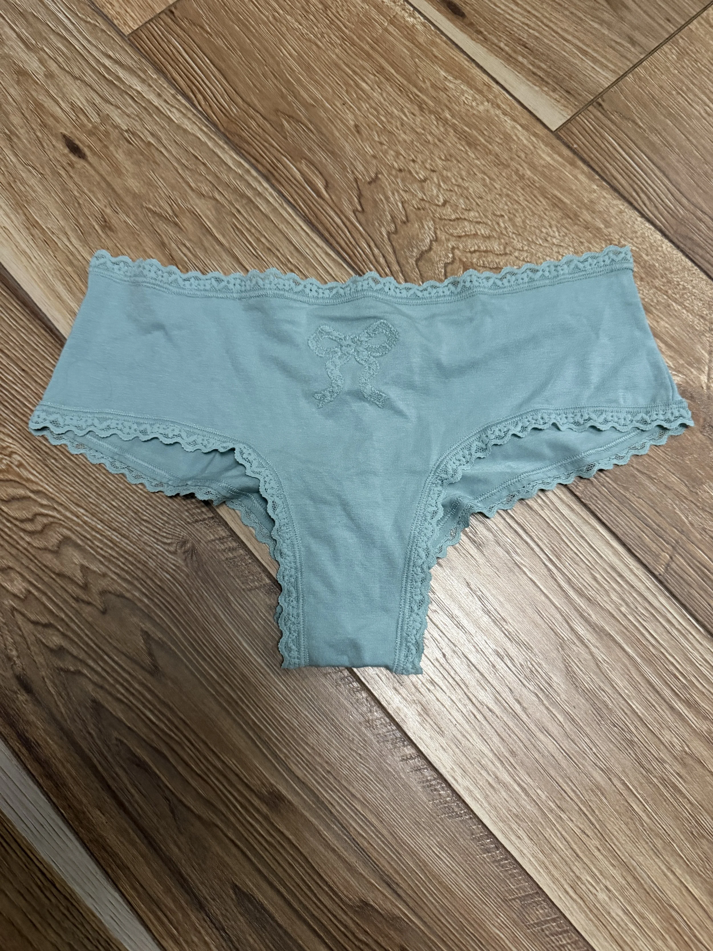 Victoria's Secret Blue Bow Cheeky Panties