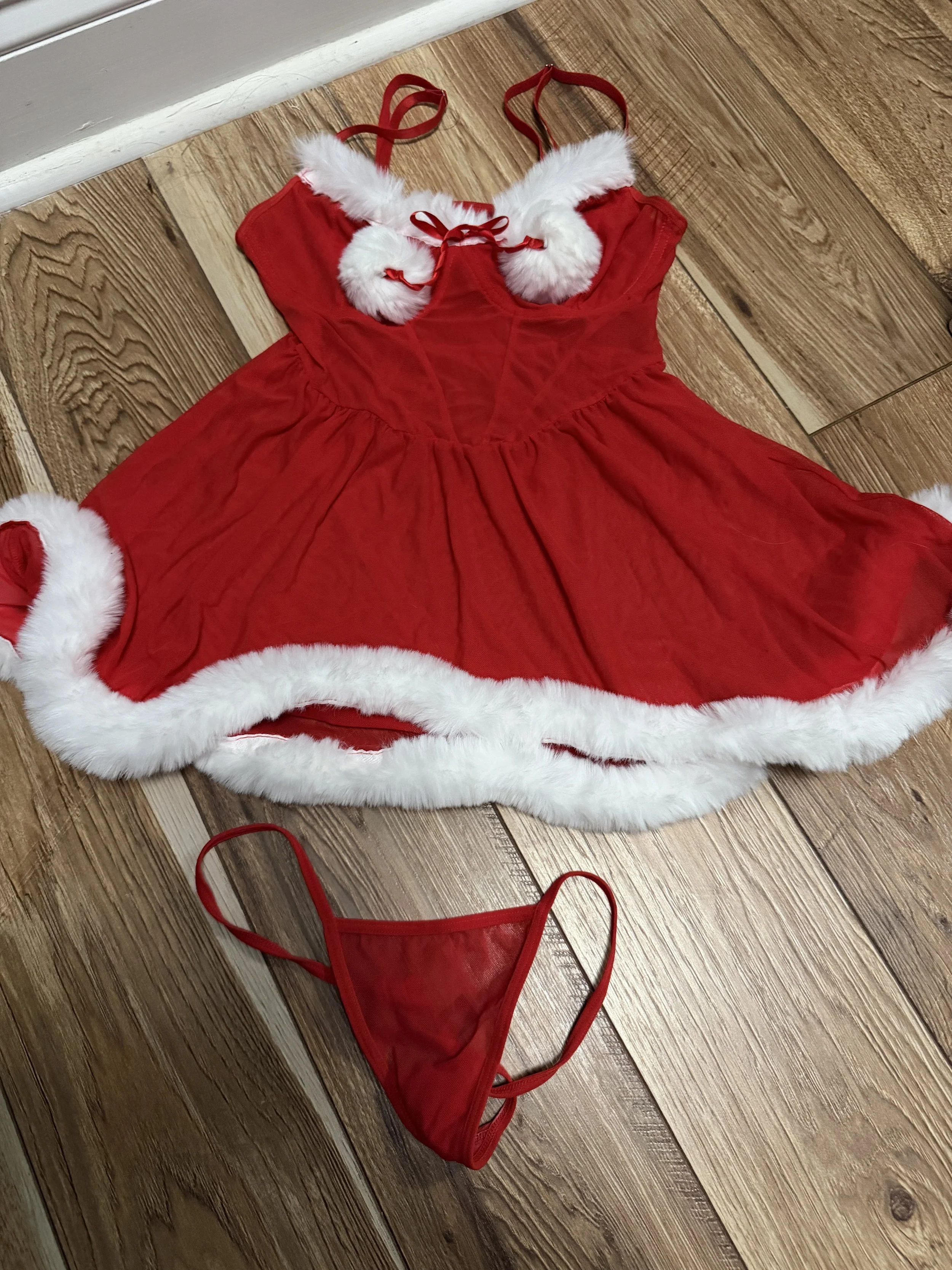 Christmas Two Piece Lingerie Set