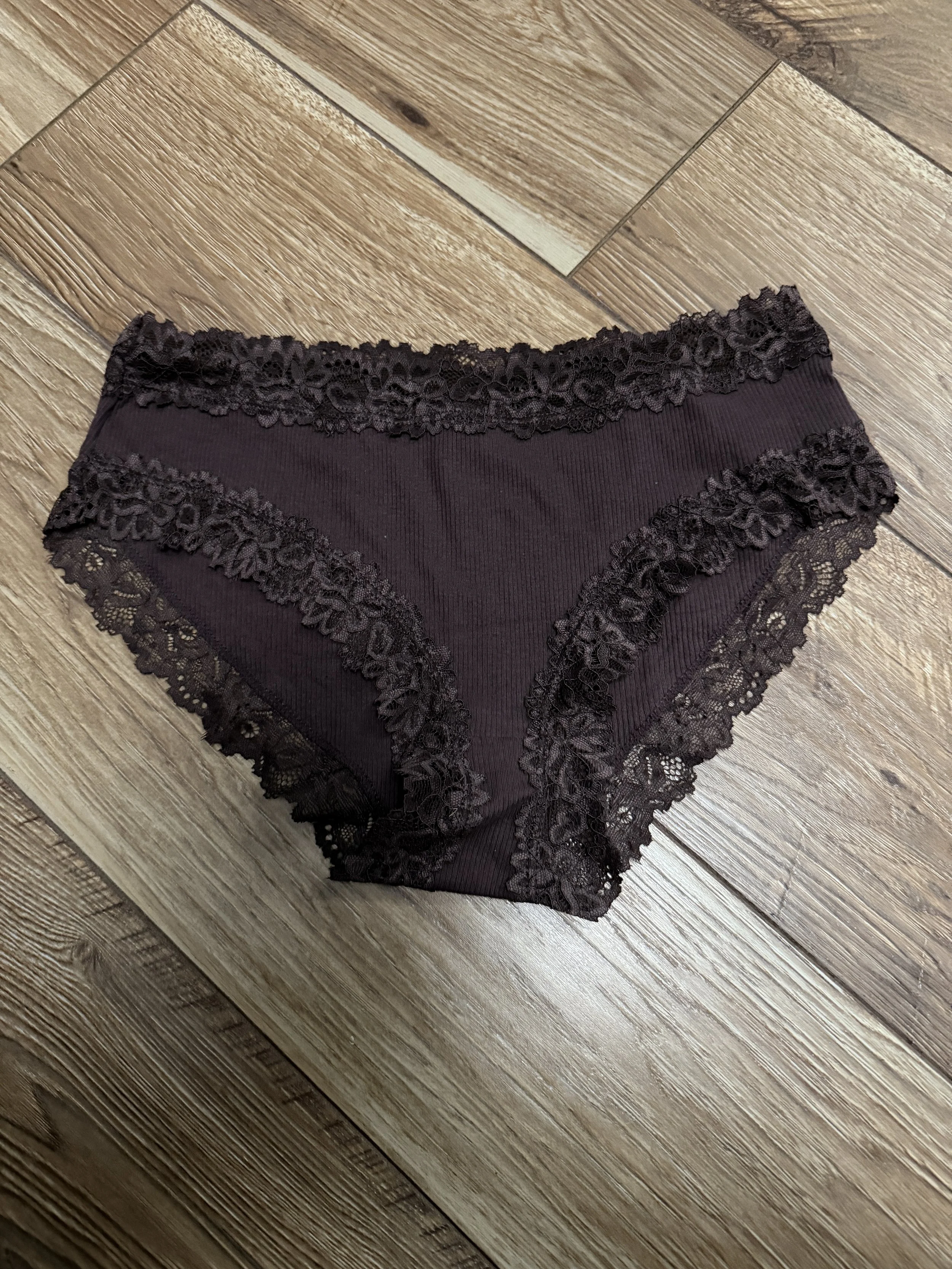 Brown Lacey Cheeky Panties