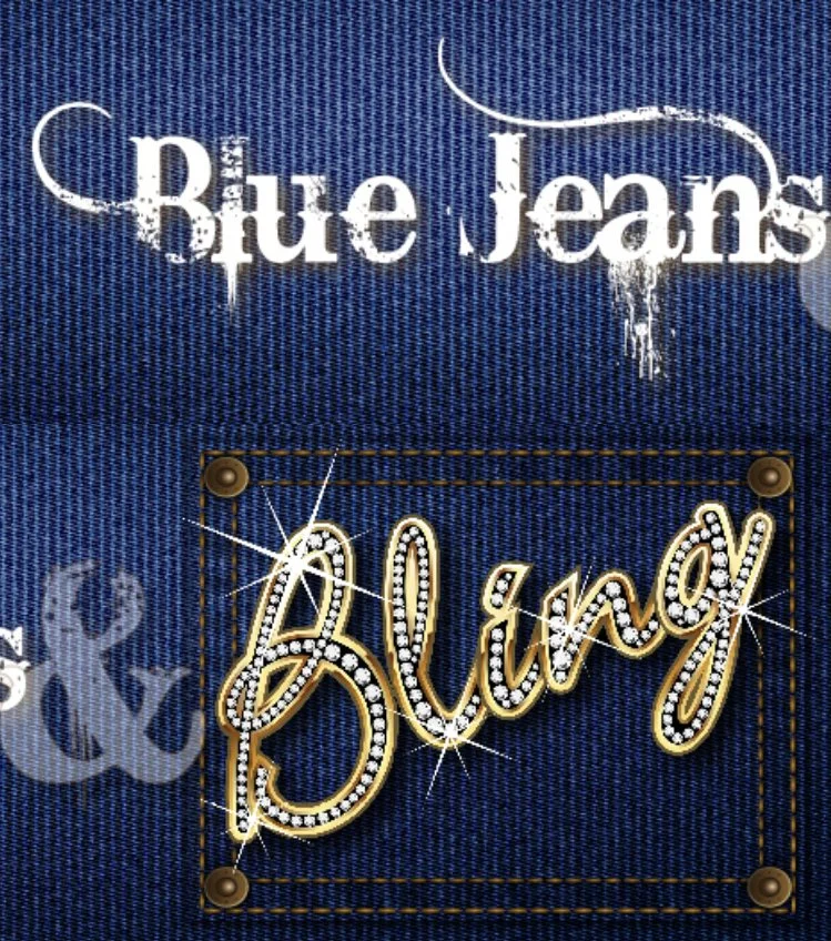 Blue Jeans & Bling Table