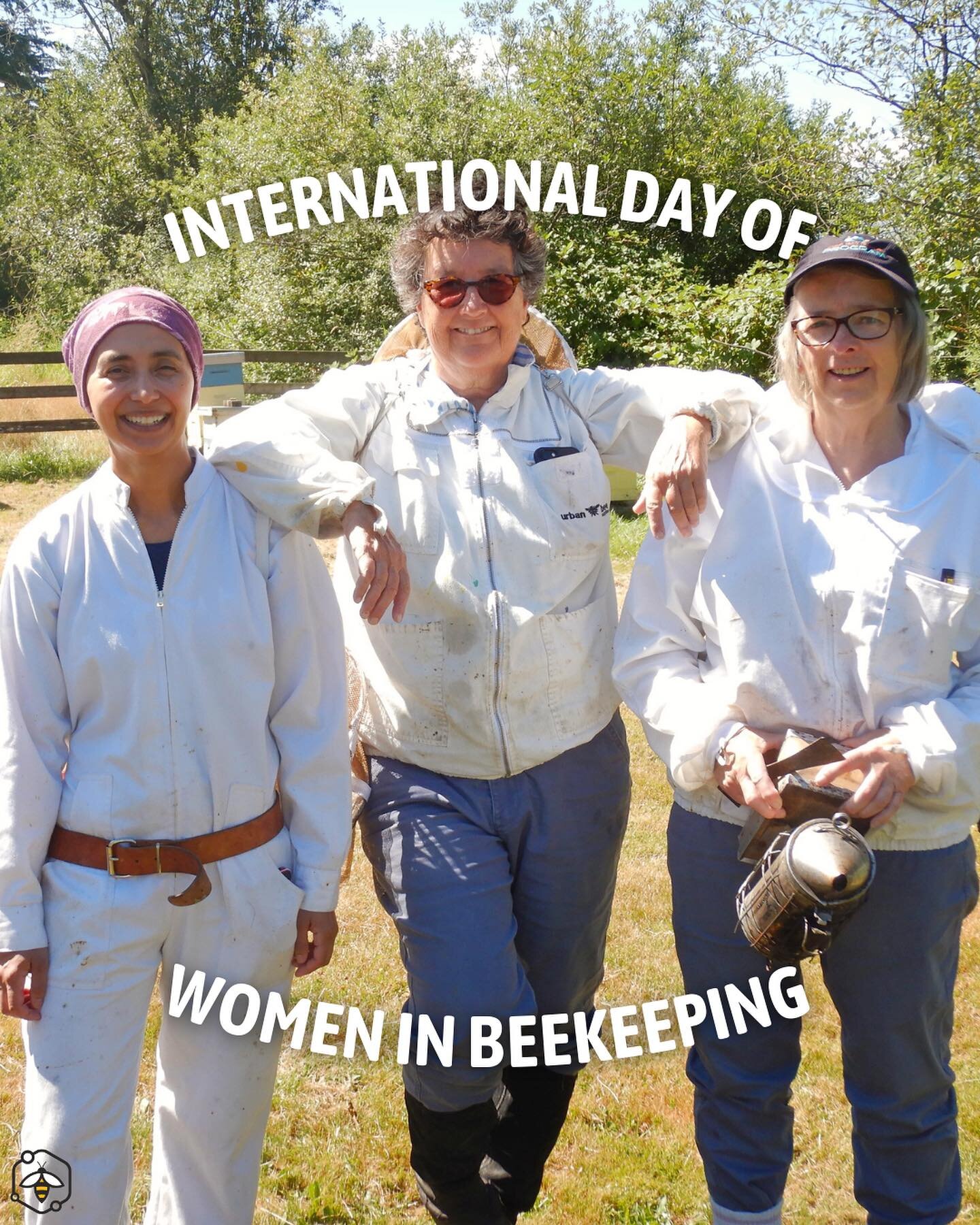 Tomorrow marks the first ever International Day of Women in Beekeeping! We deeply appreciate the women here at the BC-TTP and the BCHPA and all the hard work they do to keep our hive thriving. Grateful for our beekeeping community and excited to see 
