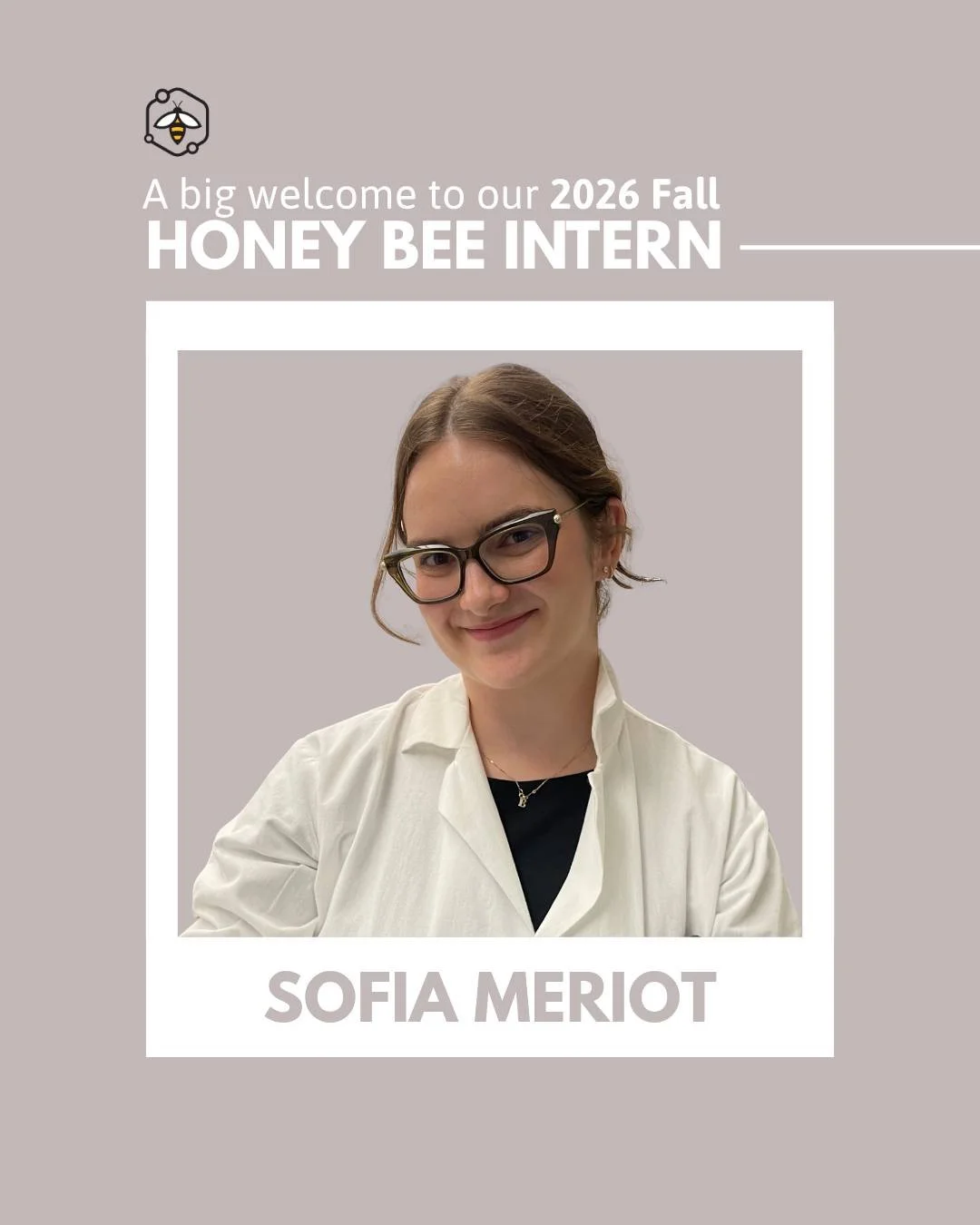 Meet our newest 2026 Fall Intern, Sofia Meriot!

Sofia recently graduated from Mount Royal University in Calgary, Alberta, with a Bachelor of Science in Biology, specializing in Cellular and Molecular Biology. She is currently pursuing a master&rsquo