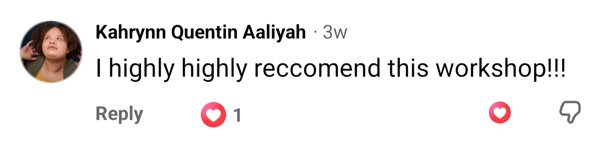 kahrynn said I highly highly reccomend this somatic self defense workshop