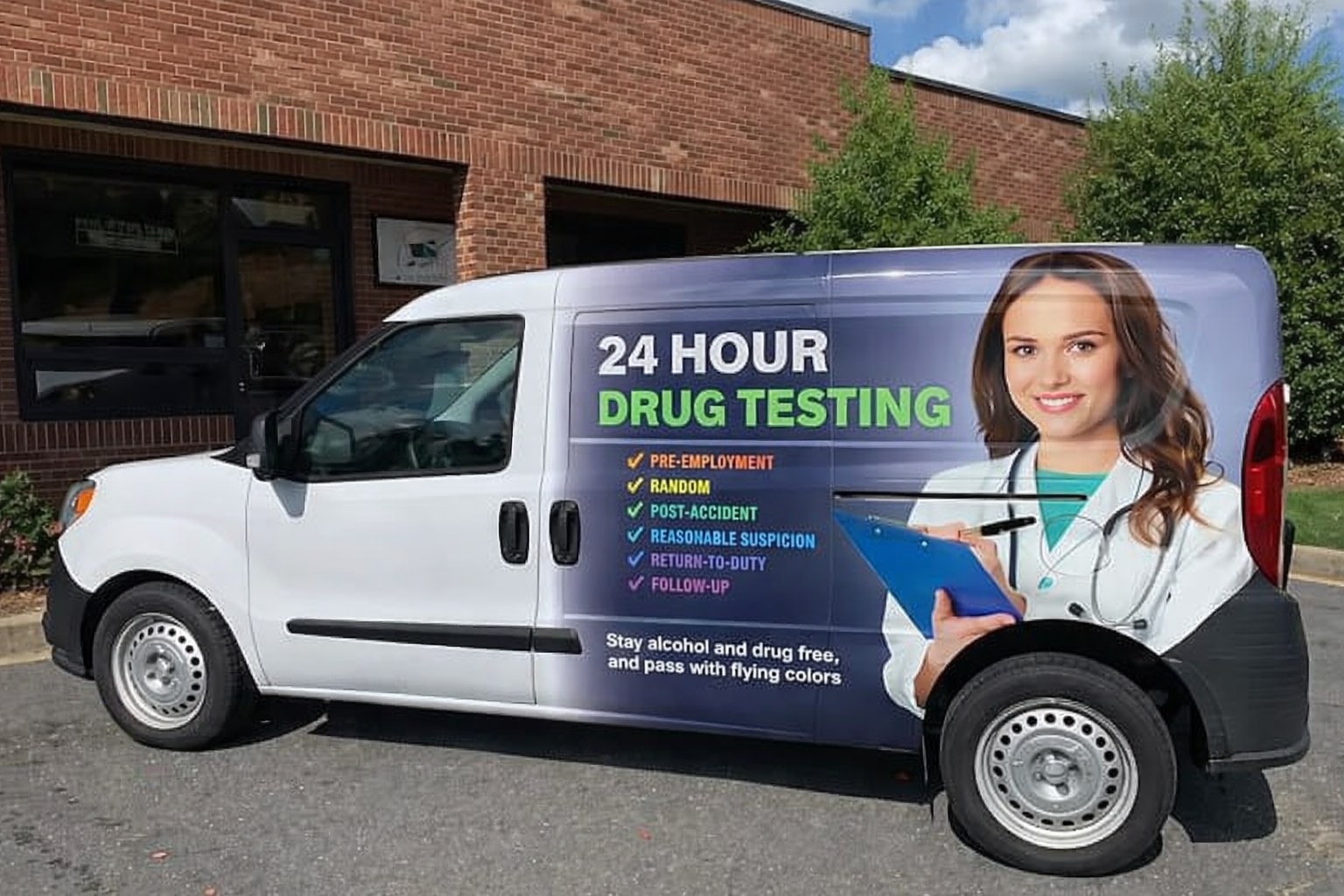 Van with drug testing service wrap.png