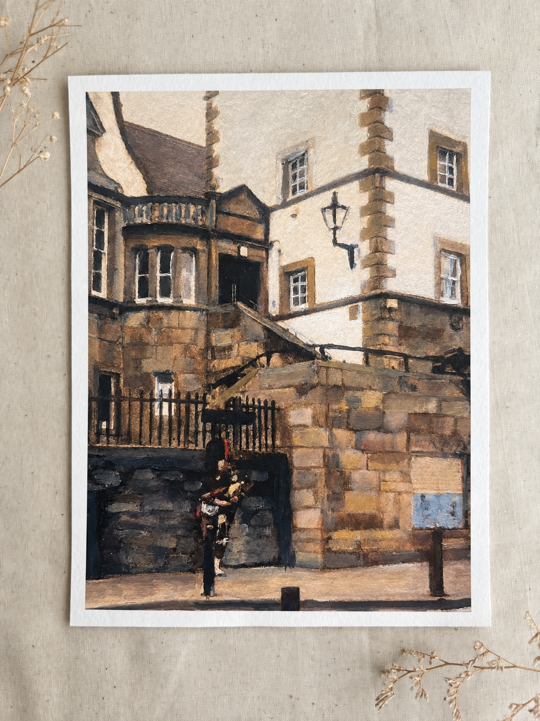 Historic Architecture Art Print on Linen.png