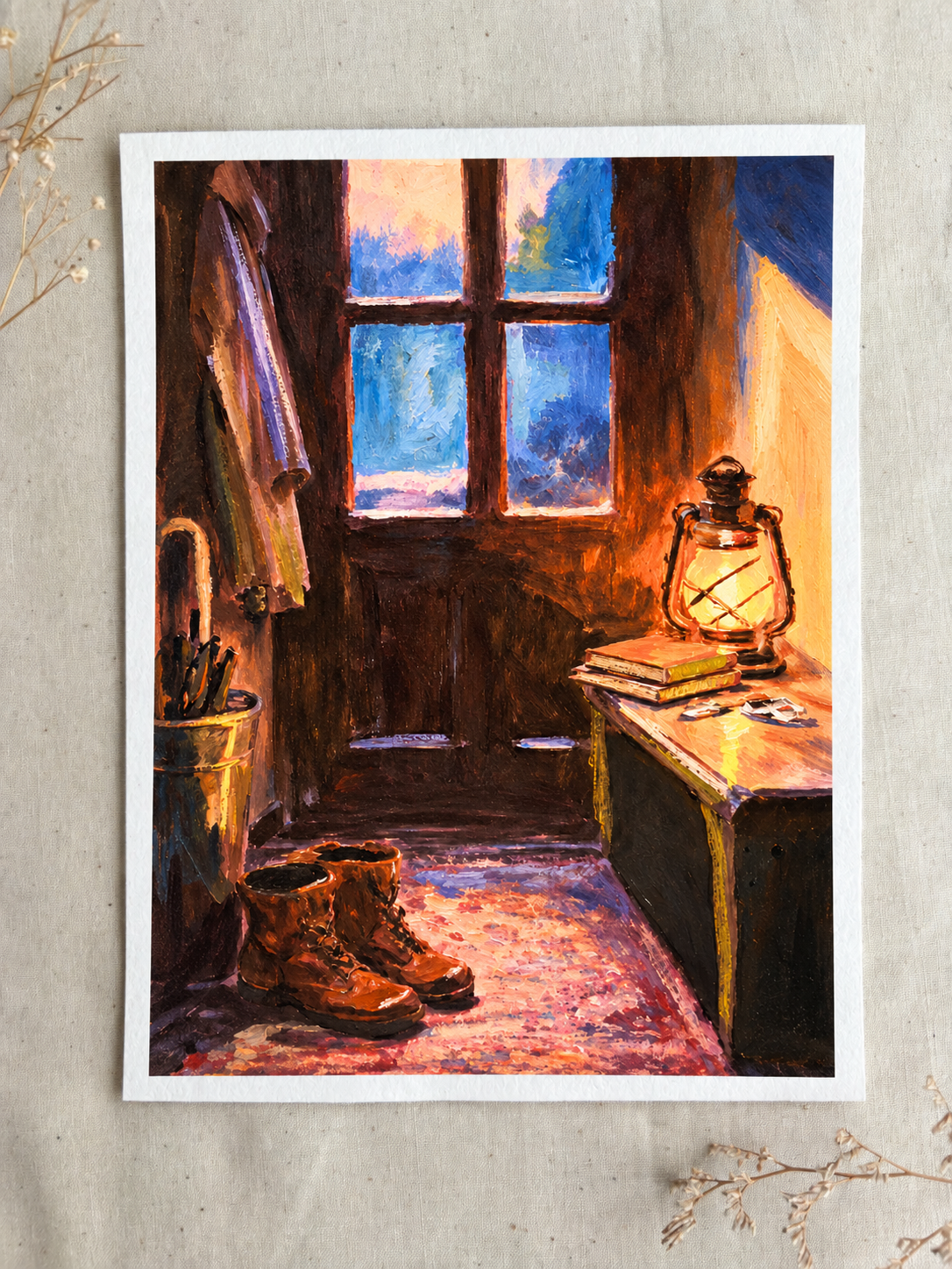 Lantern-Lit Entryway Art Print.png