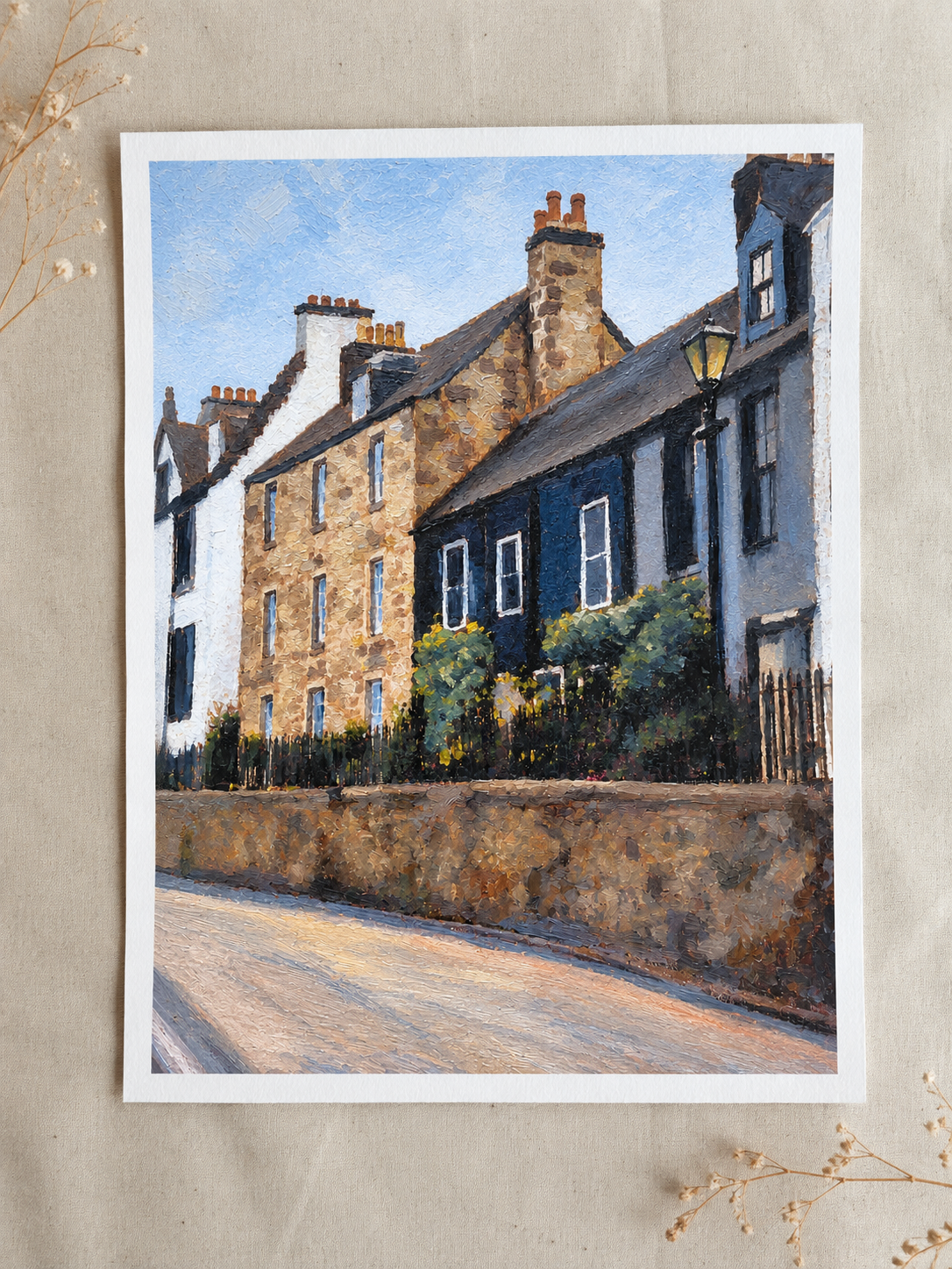 Impressionist Terraced Houses Art Print.png
